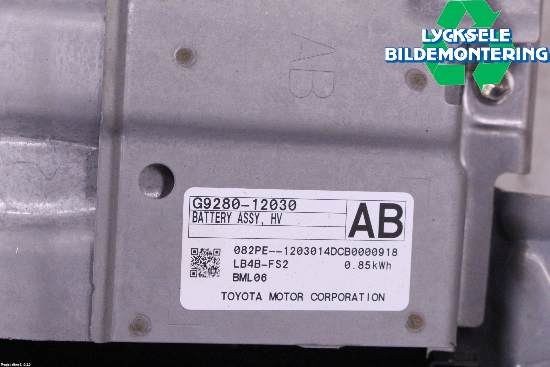 Toyota COROLLA 19- Batteri Högspänning
