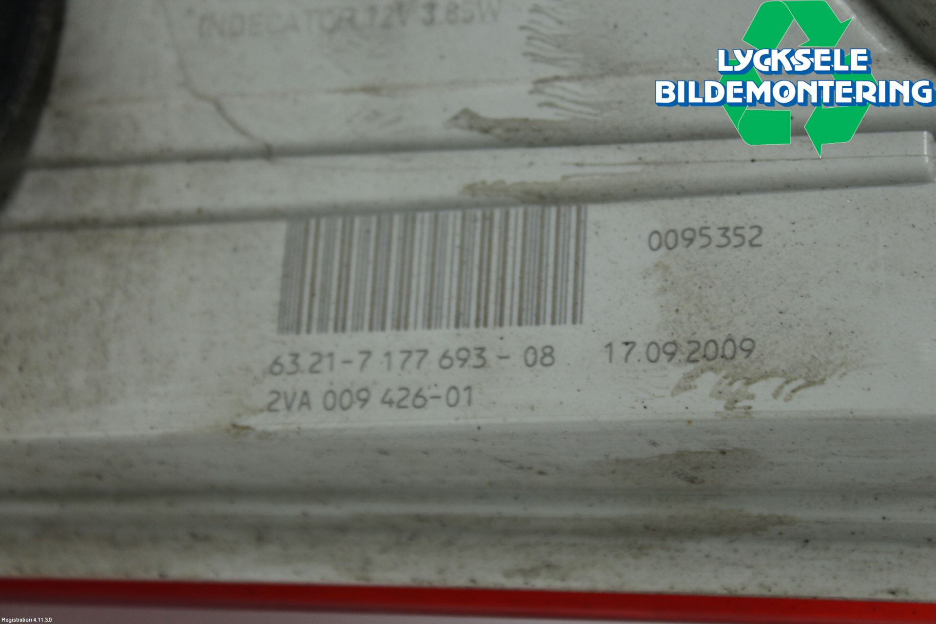 BMW 5 E60/61 Sed/Tou 02-10 Bakljus Vänster