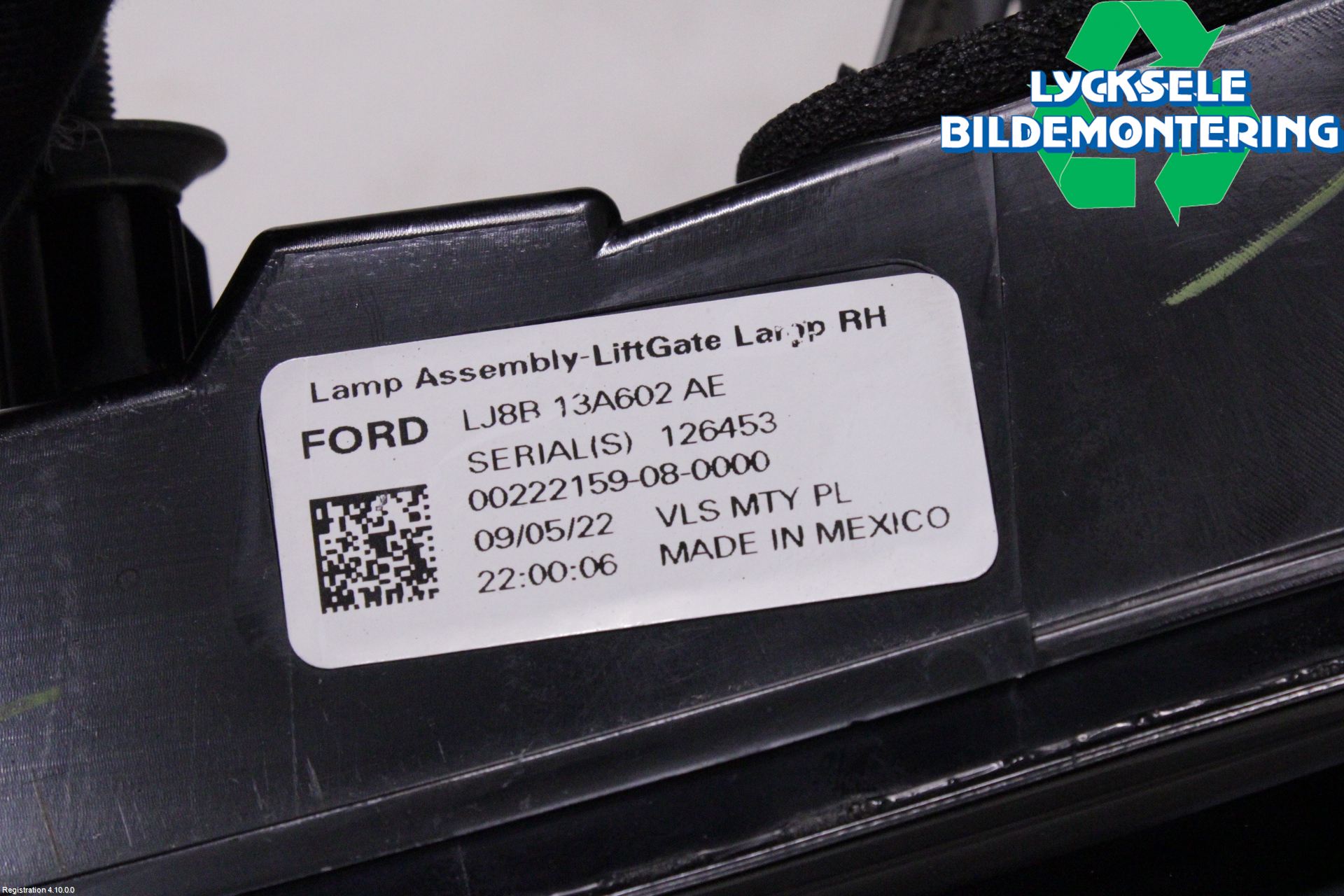 Ford MUSTANG Mach-E 21- Bakljus Lucka Hö