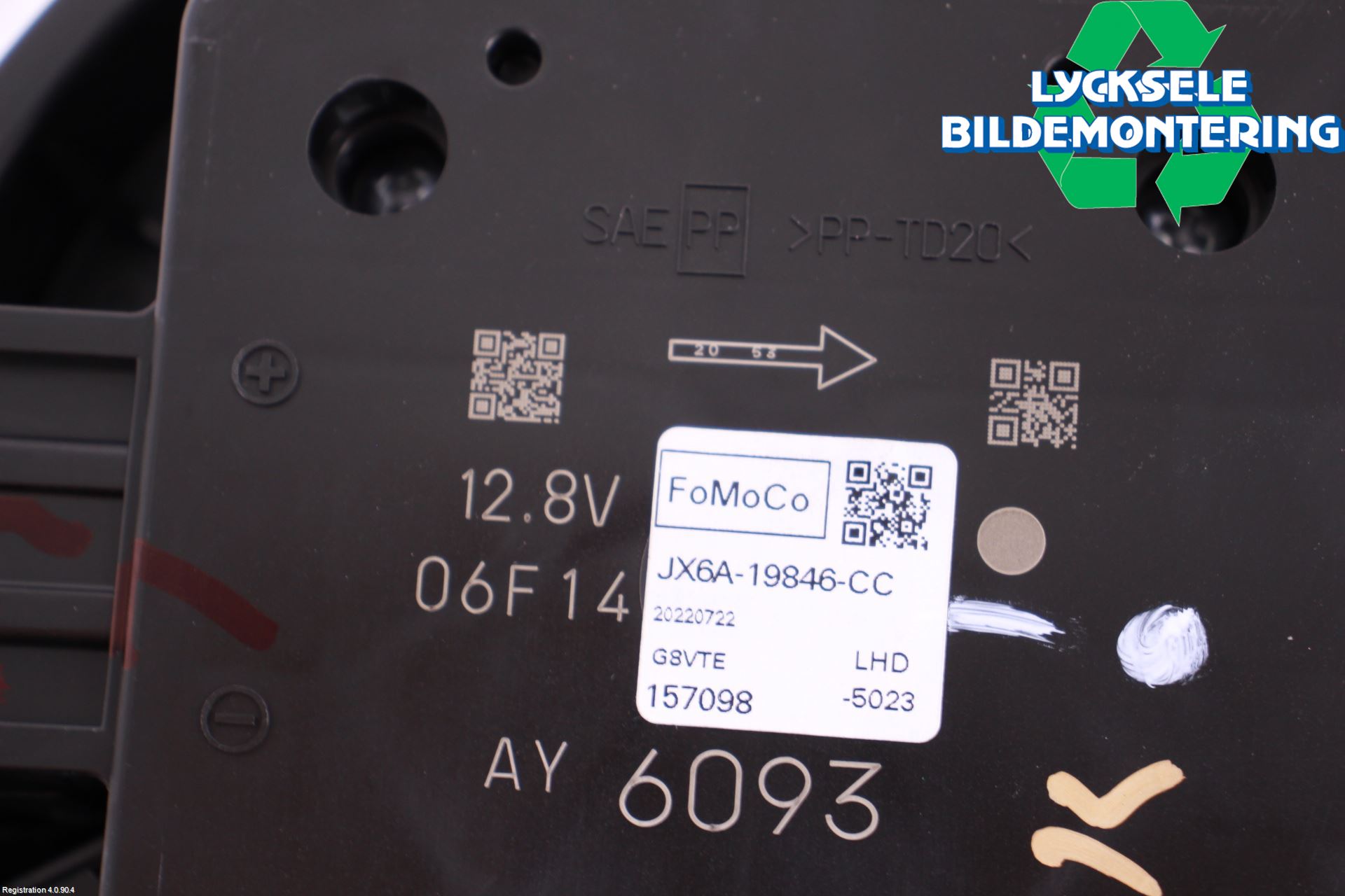 Ford MUSTANG Mach-E 21- Ac Värmefläkt