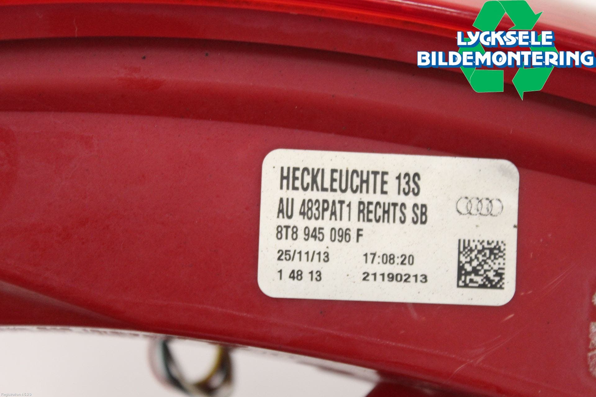 Audi A5 07-16 Bakljus Höger