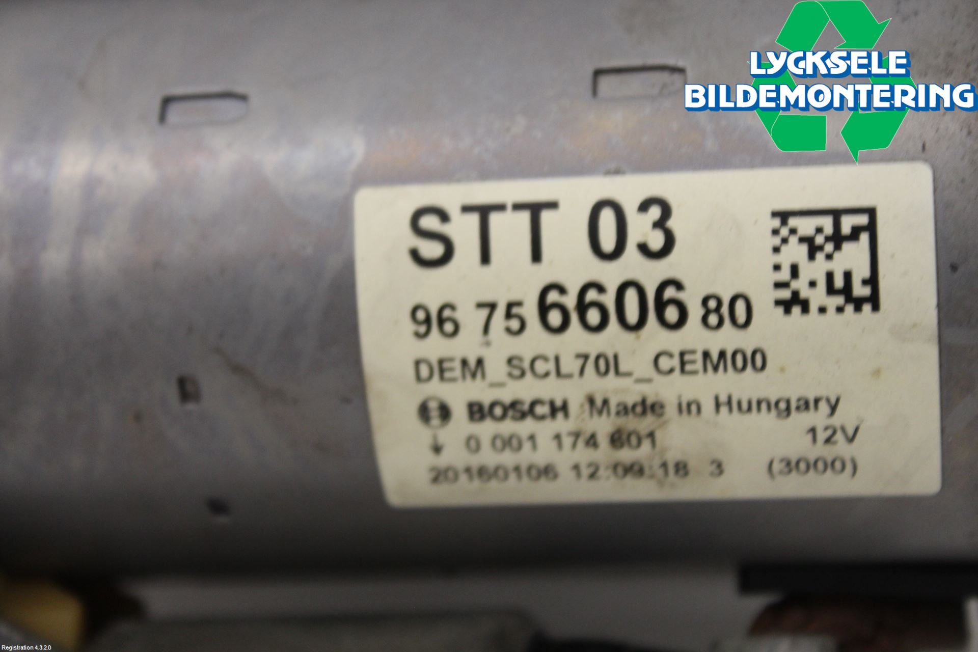 Peugeot PARTNER 16-18 Startmotor Diesel