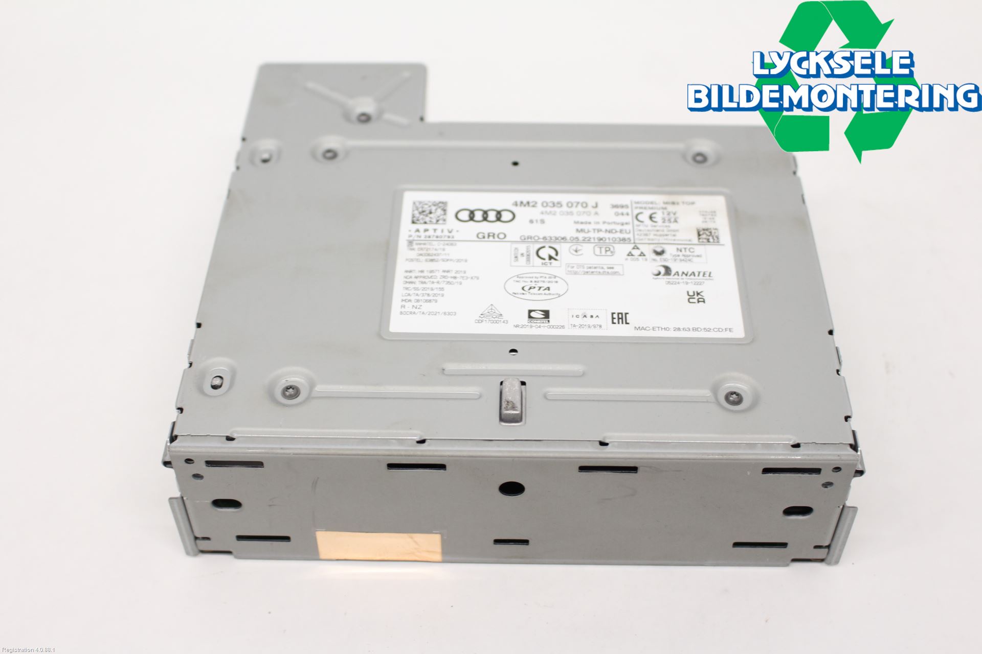 Audi A6 F2/C8 19- Styrenhet Multimedia