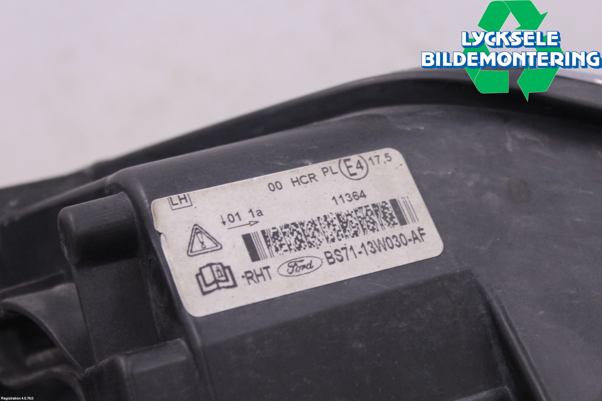 Ford MONDEO 07-15 Strålkastare Vänster