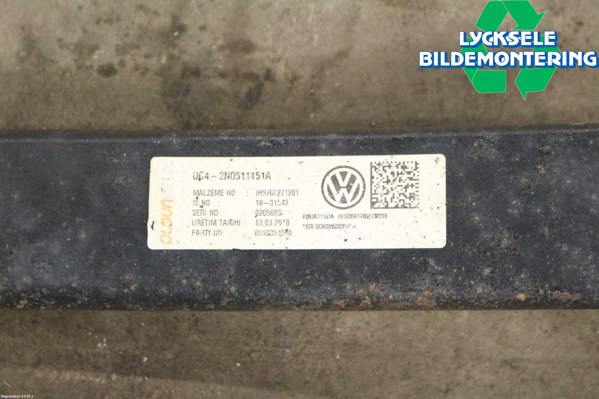 Volkswagen VW CRAFTER II / E-CRAFTER 17- Fjäder Bak Blad