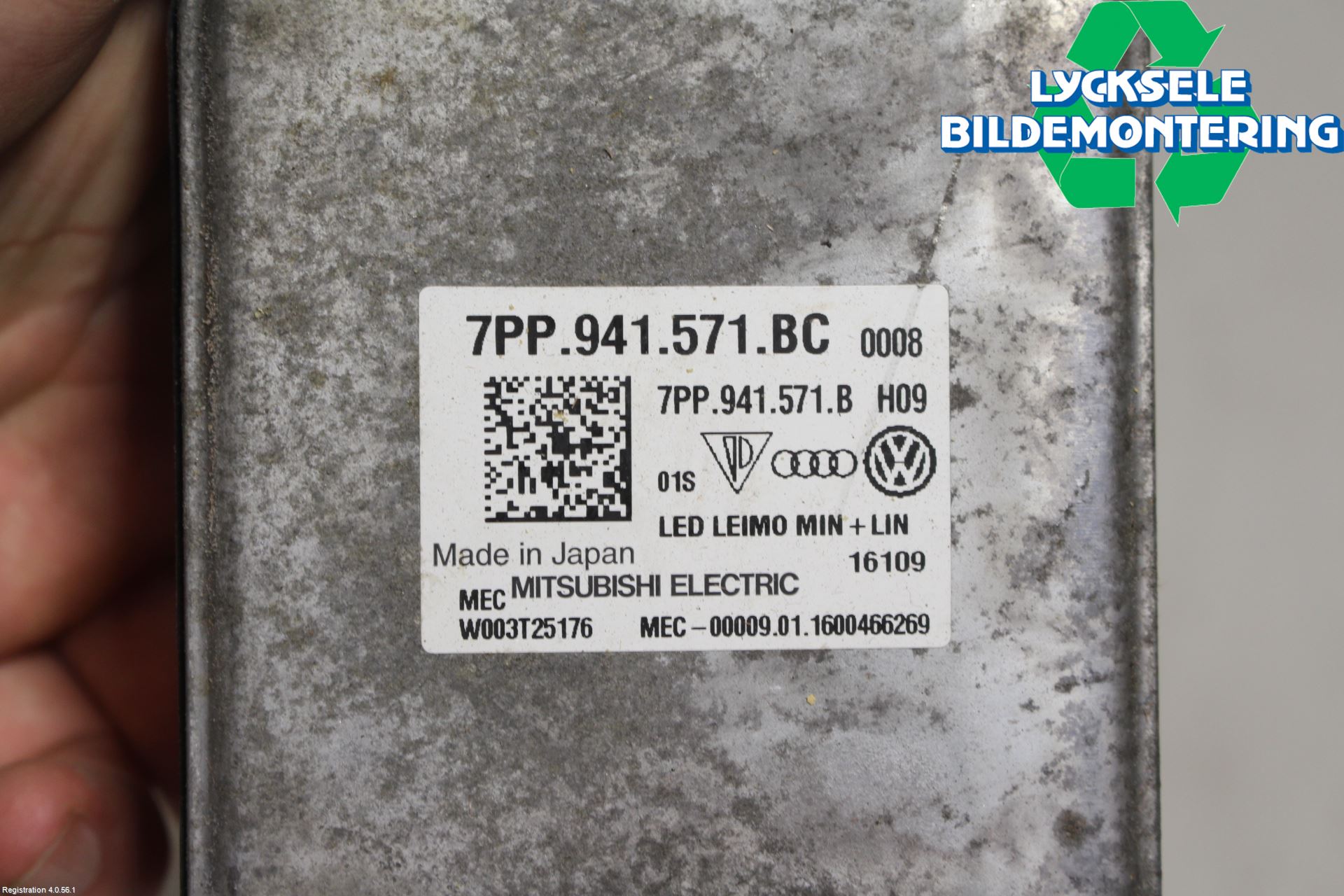 Audi A4/S4 B9 16-19 Styrenhet Strålkastare