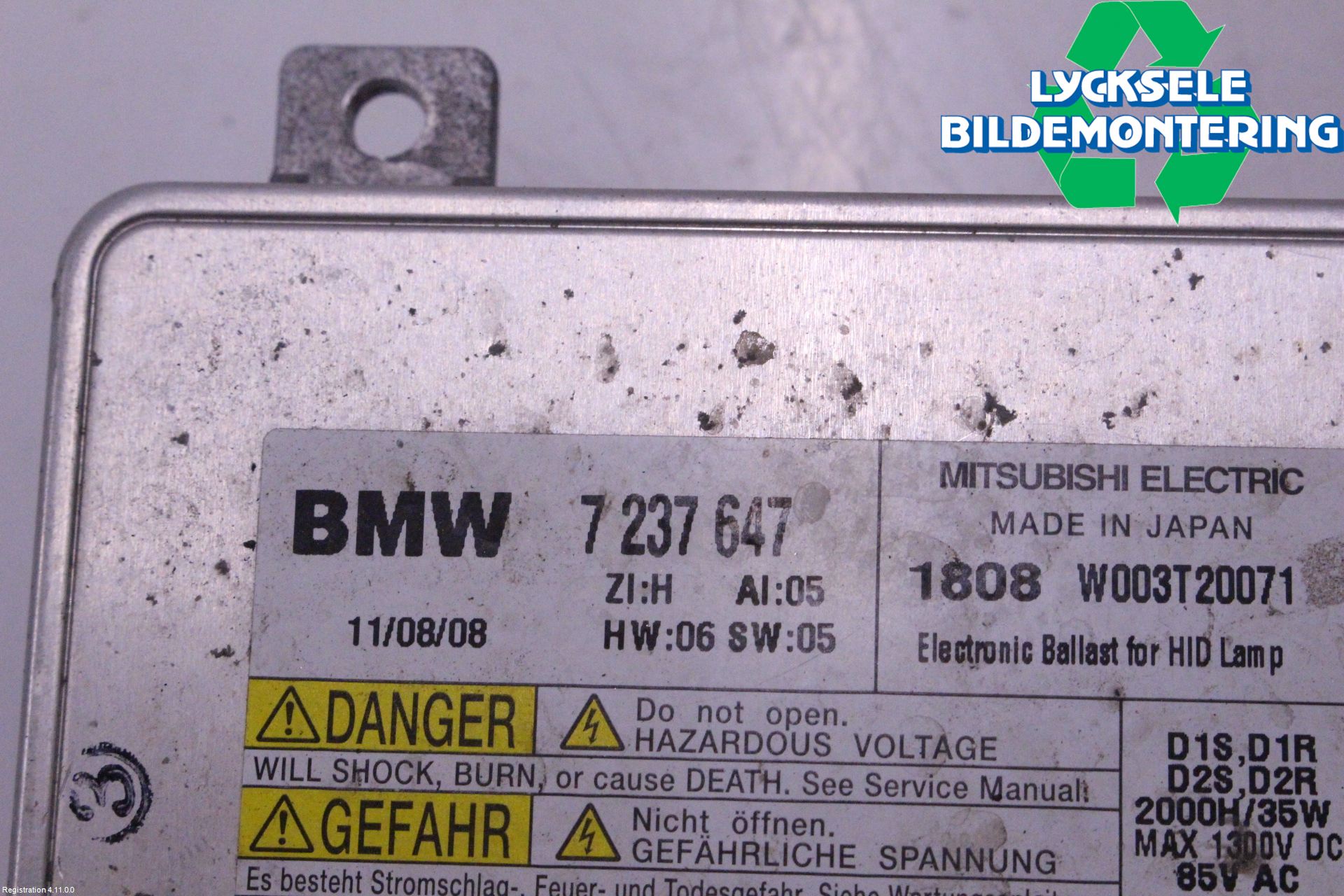 BMW 3 E90/91 SED/TOU 05-12 Styrenhet Strålkastare