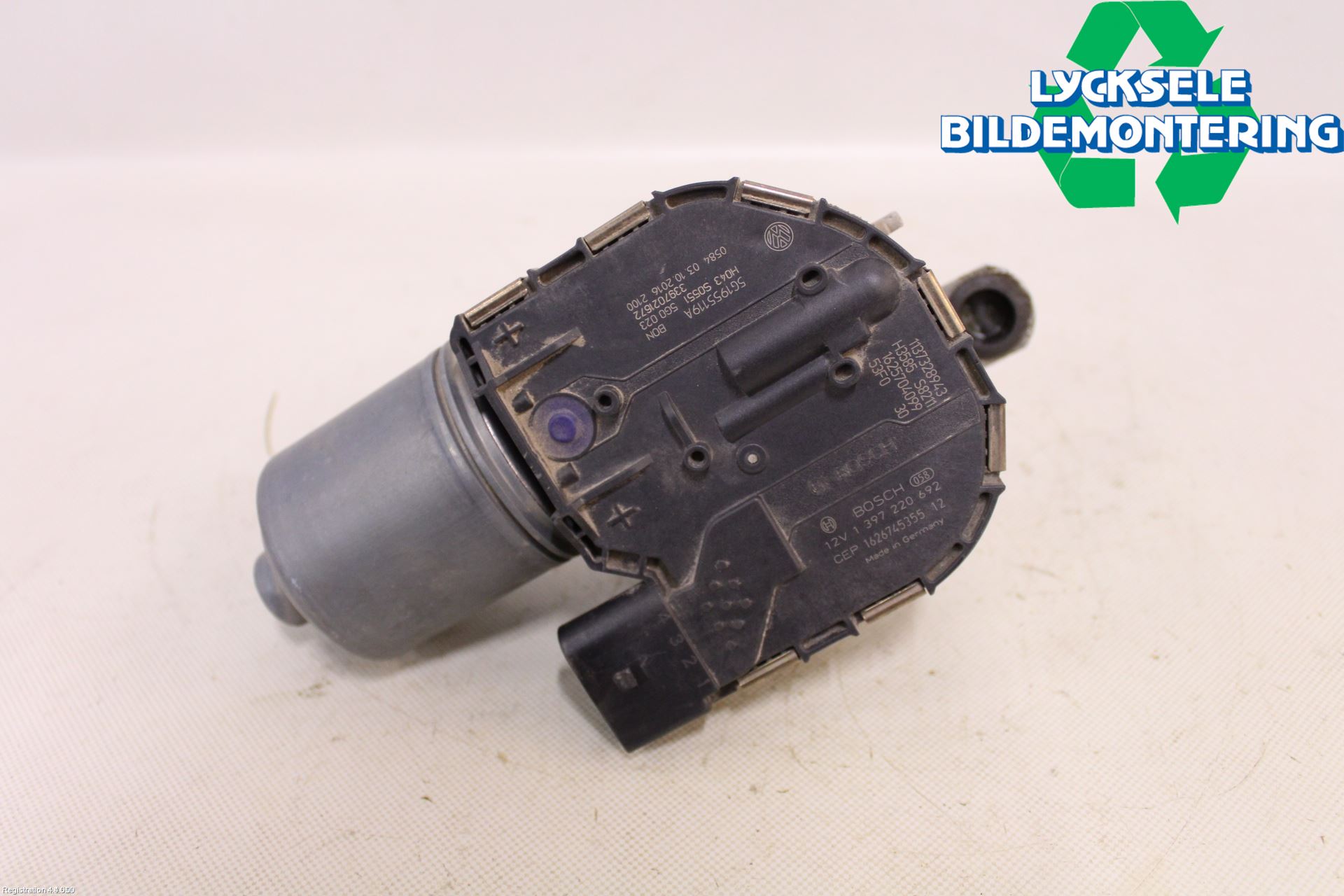 Volkswagen VW GOLF / E-GOLF VII 13-20 Torkarmotor Vindruta