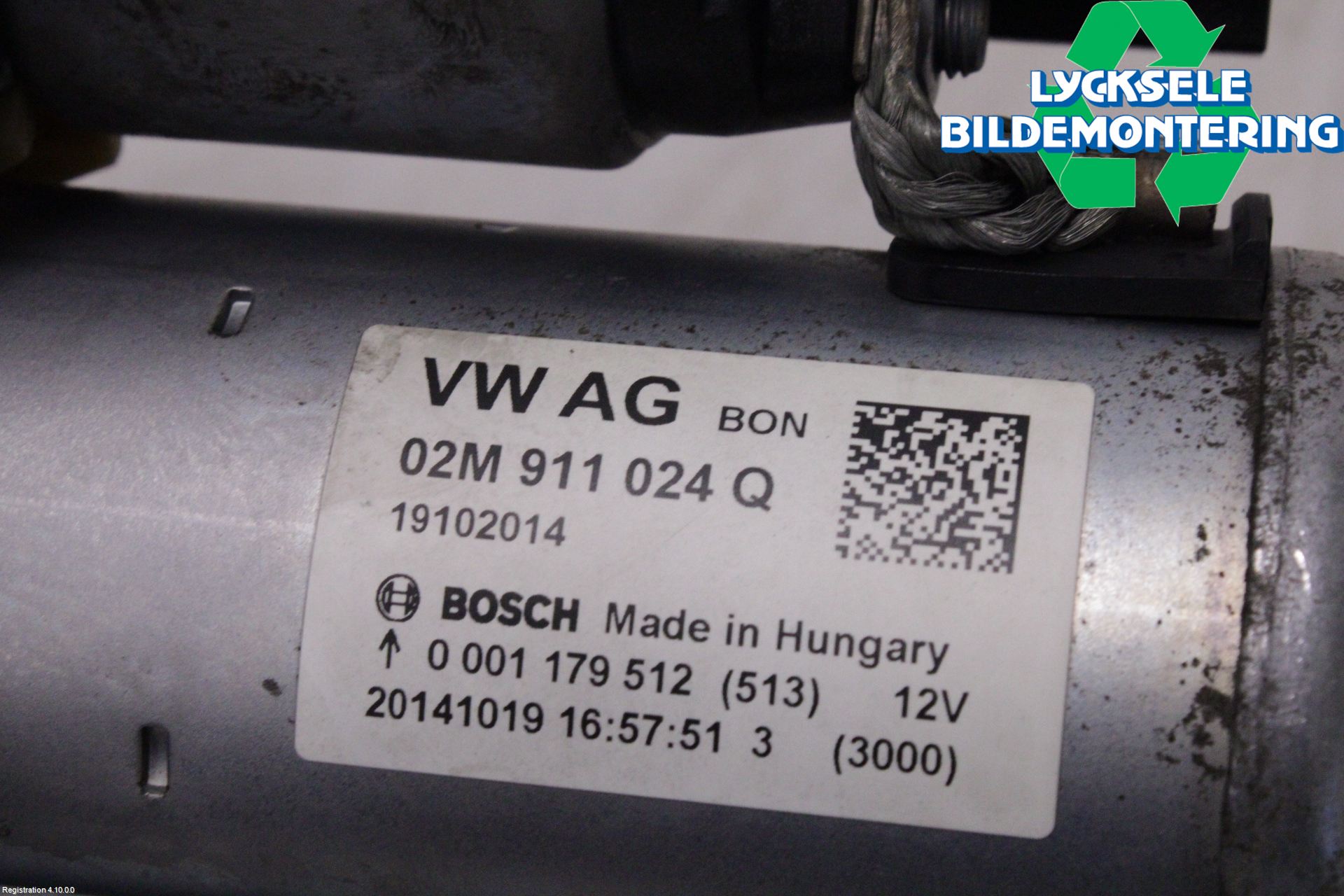 Volkswagen VW POLO 10-17 Startmotor Diesel