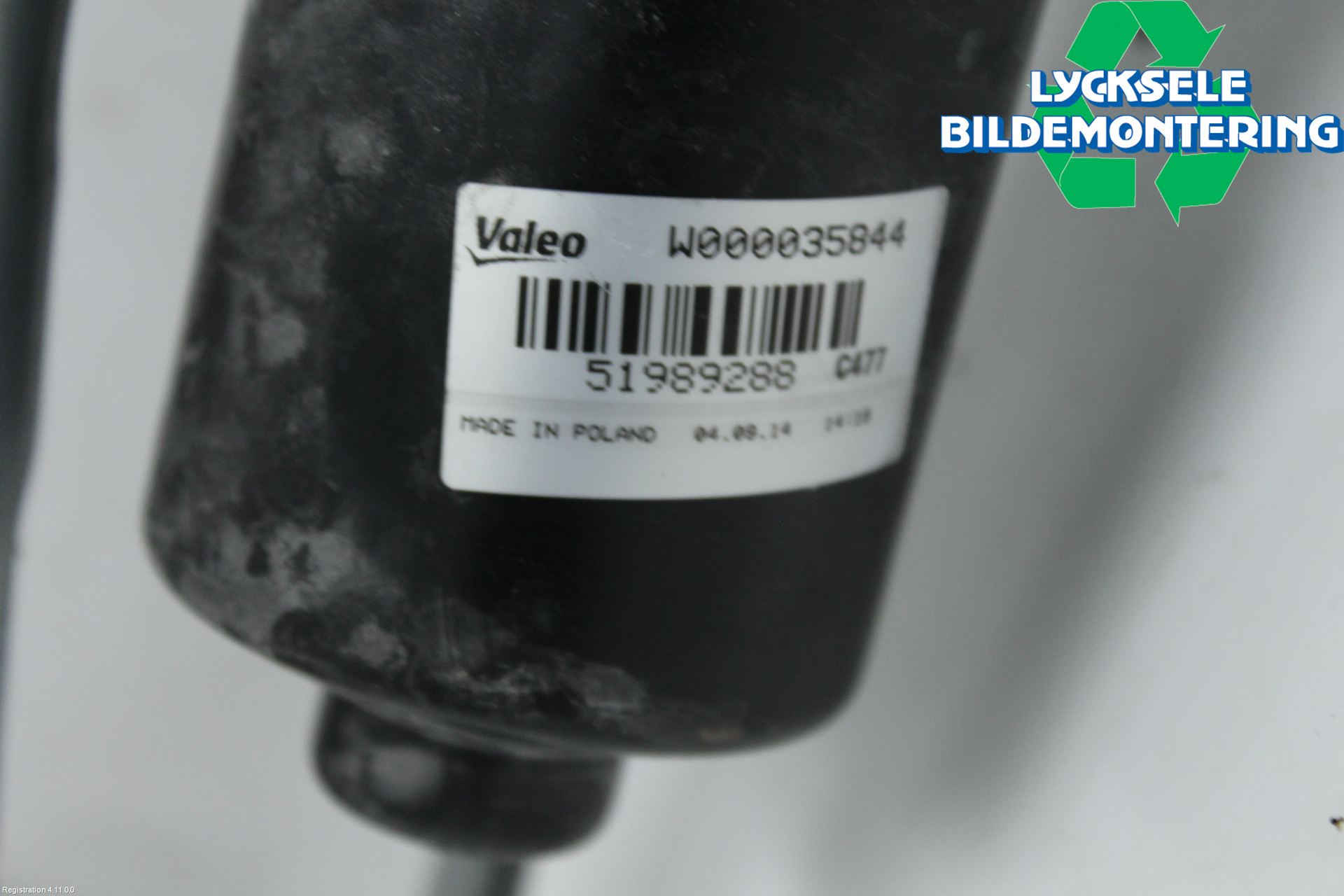 Fiat 500L 13-19 Torkarmekanism Vindruta