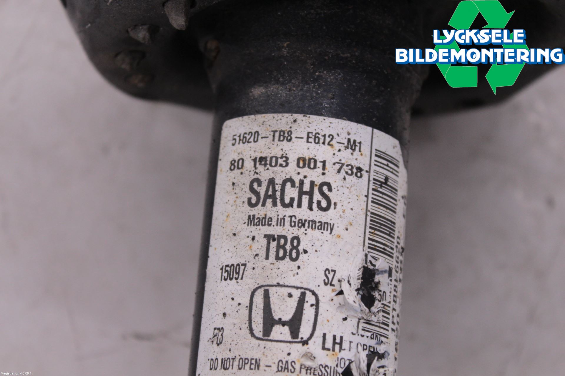 Honda CIVIC 12-16 Fjäderben Fram Vänster