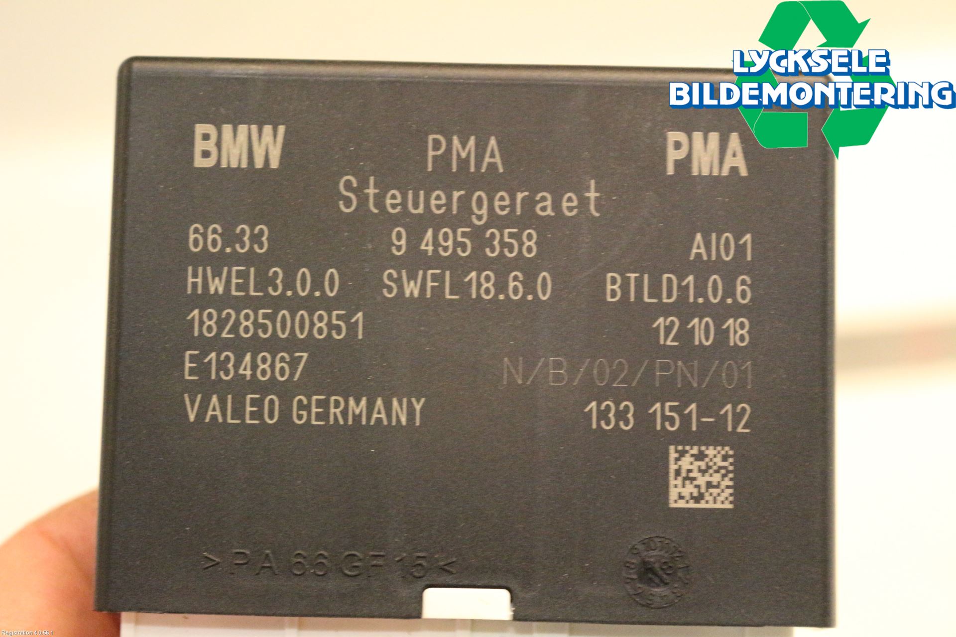 BMW i3 I01 13-22 Styrenhet Parkeringshjälp