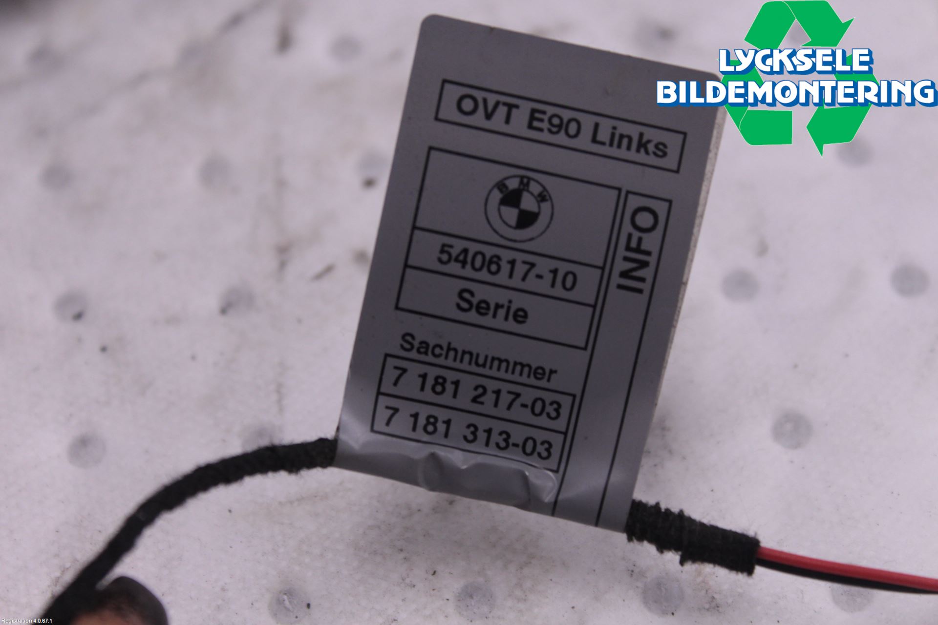 BMW X1 E84 10-15 Dörrhandtag Yttre Vä