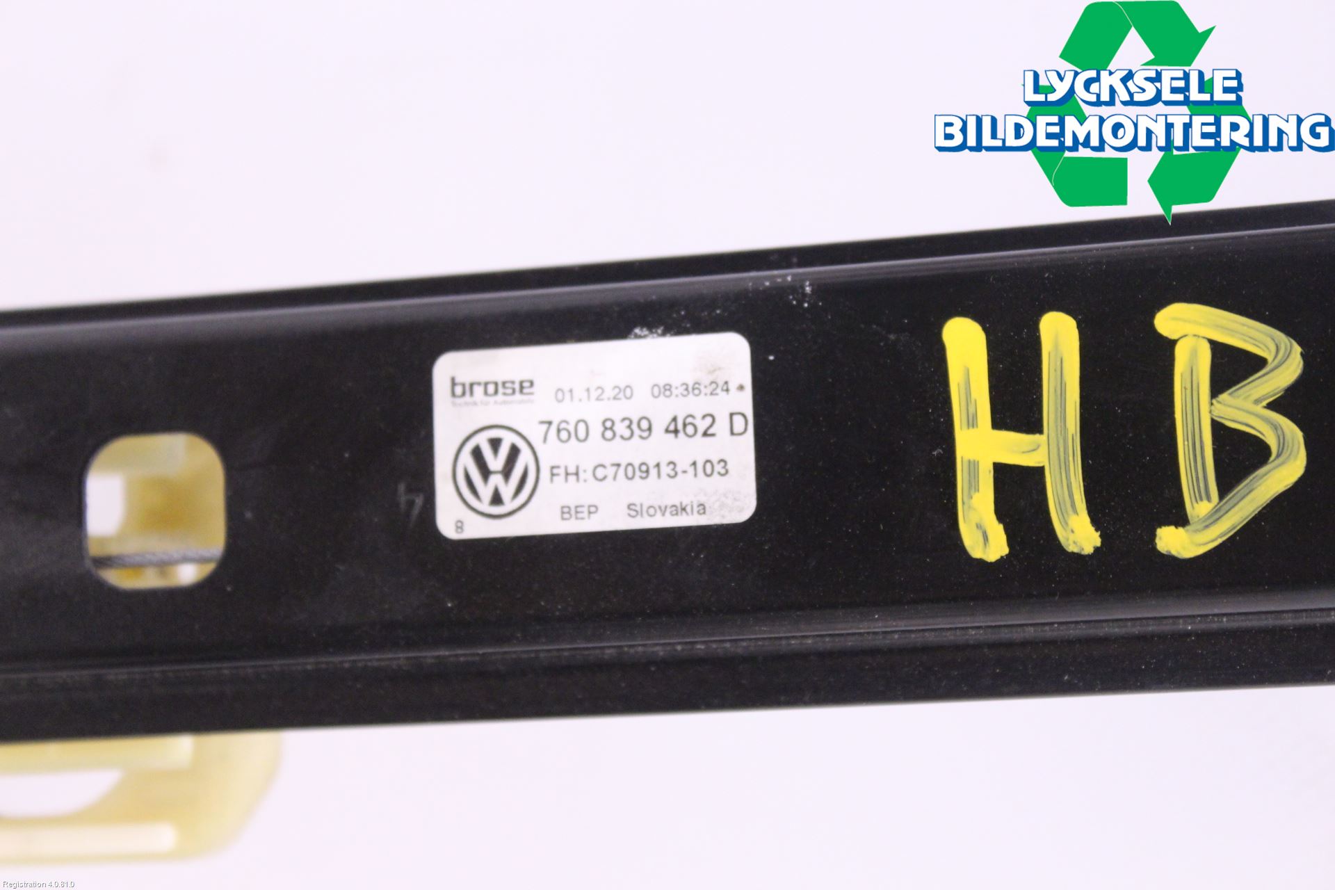 Volkswagen VW TOUAREG CR 18- Fönsterhissmekanism