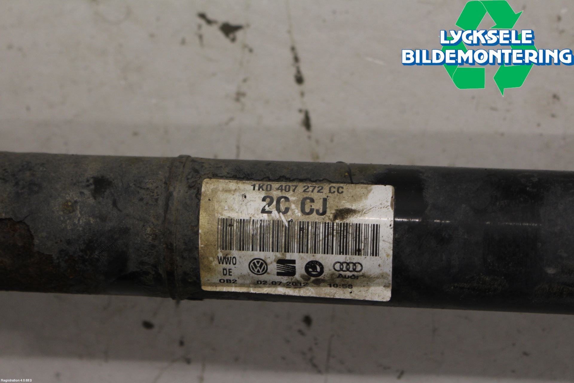 Audi A3/S3 05-13 Drivaxel Fram Höger