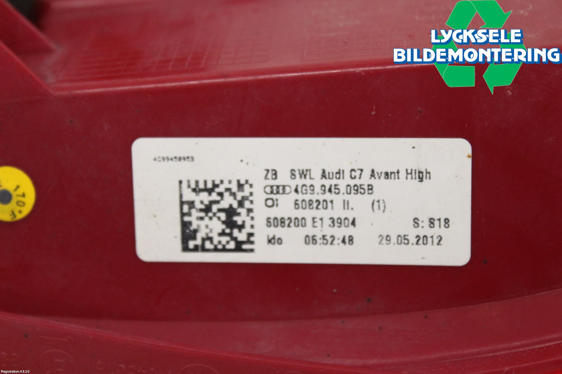 Audi A6/S6 4G 11-18 Bakljus Vänster