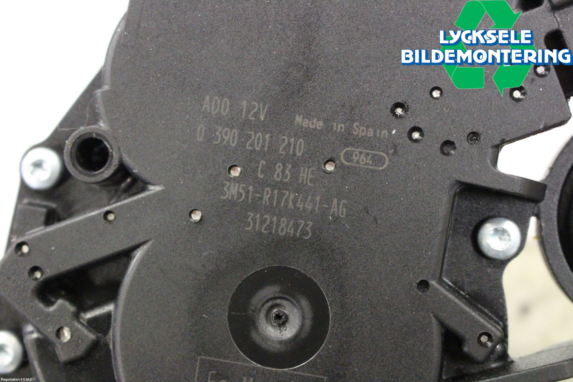 Ford MONDEO 07-15 Torkarmotor Baklucka