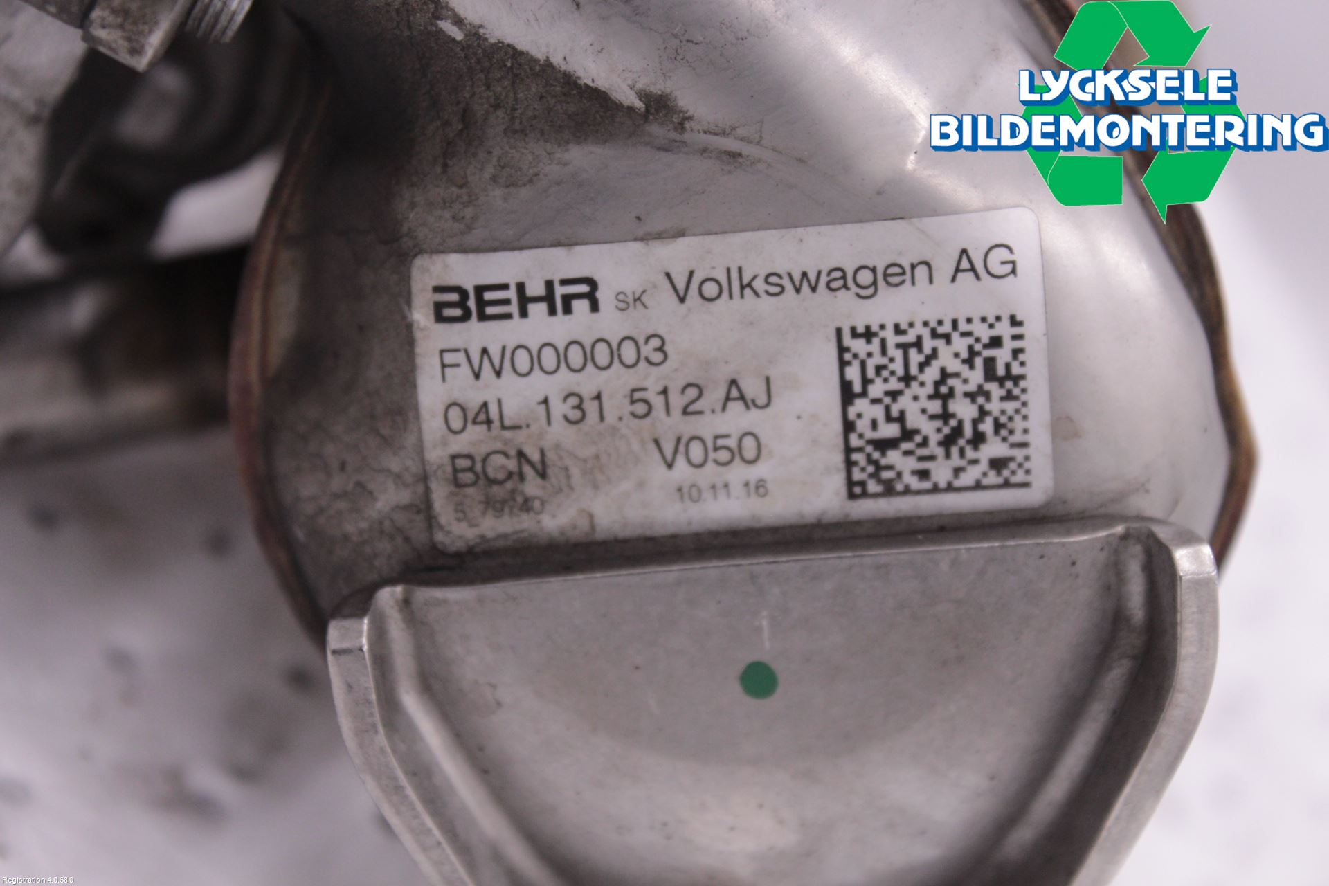 Volkswagen VW CADDY 16-20 Avgaskylare