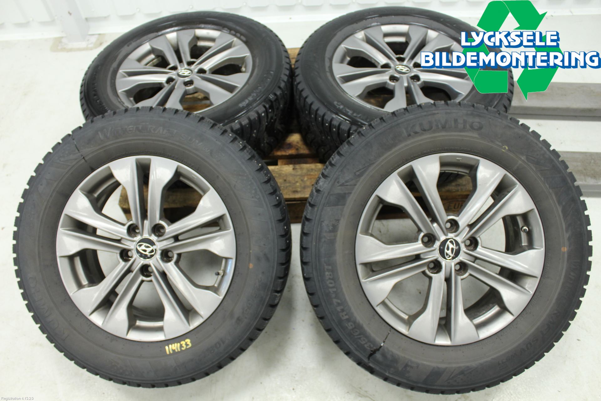 Hyundai SANTA FE 13-18 Vinterdäck Alumfälg 4St
