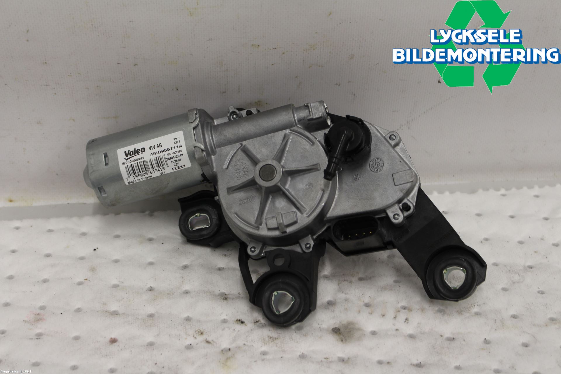 Audi A4/S4 B9 16-19 Torkarmotor Baklucka