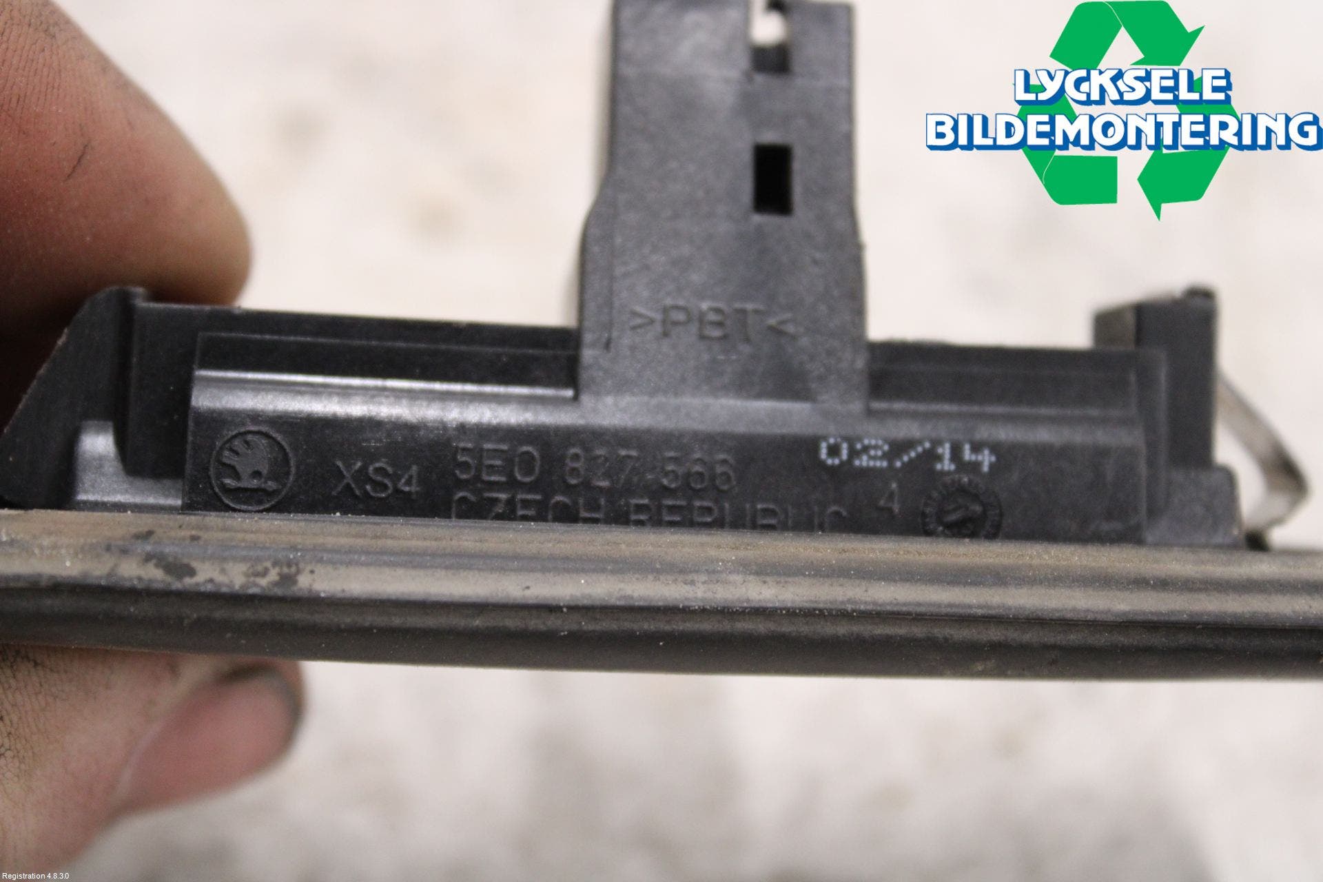 Skoda FABIA 07-14 Bakluckehandtag