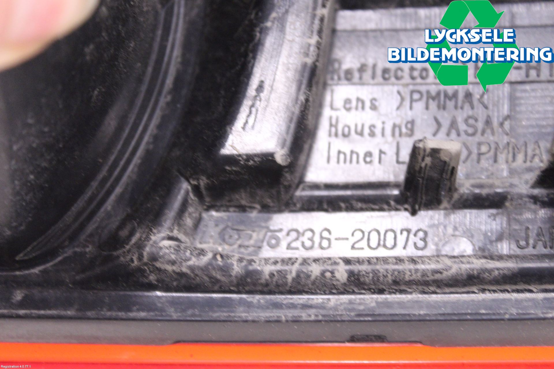 Subaru LEGACY 10-14 Bakljus Lucka Vä