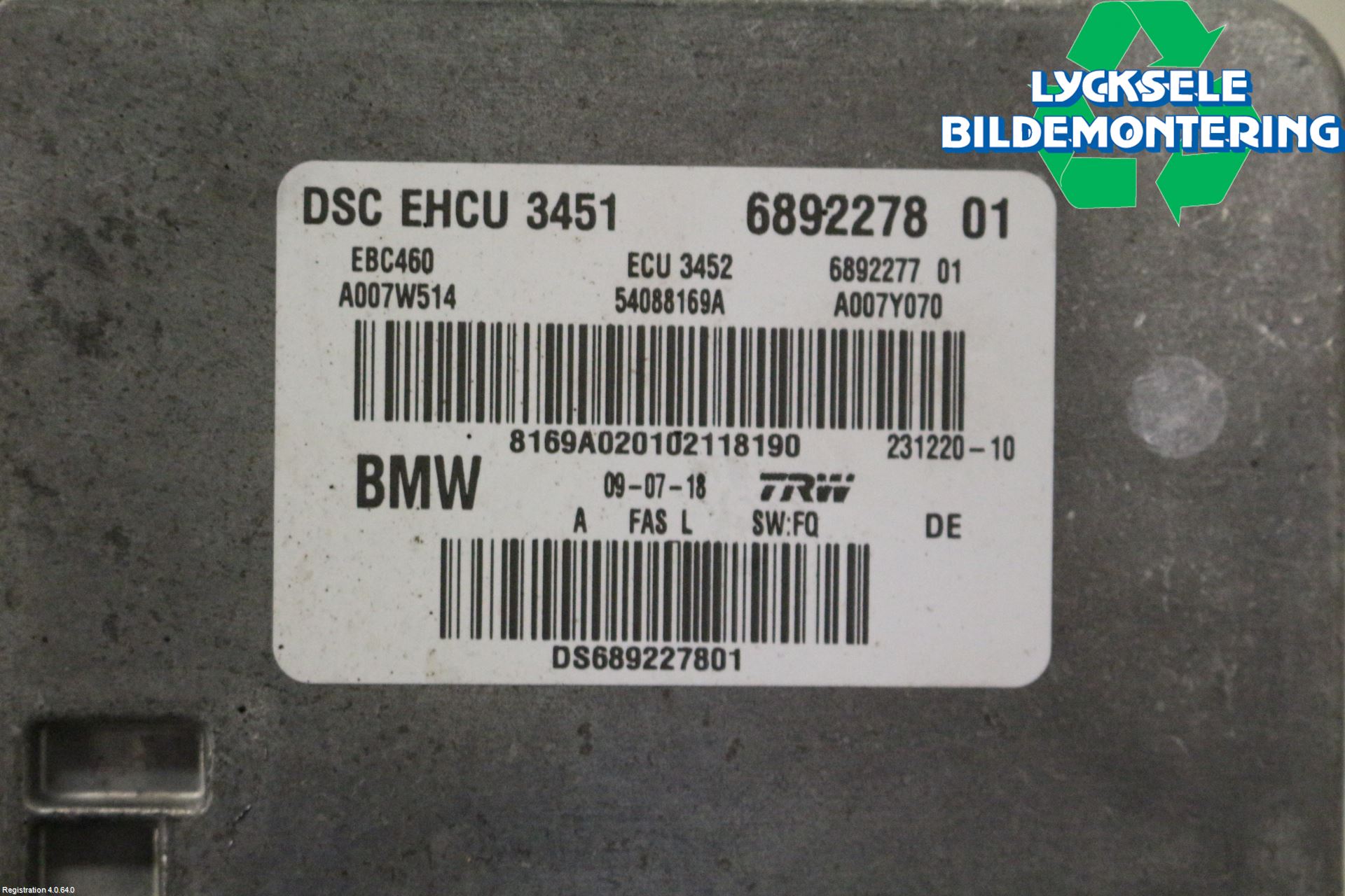 BMW 5 G30/G31/F90 17-23 Abs Hydraulaggregat