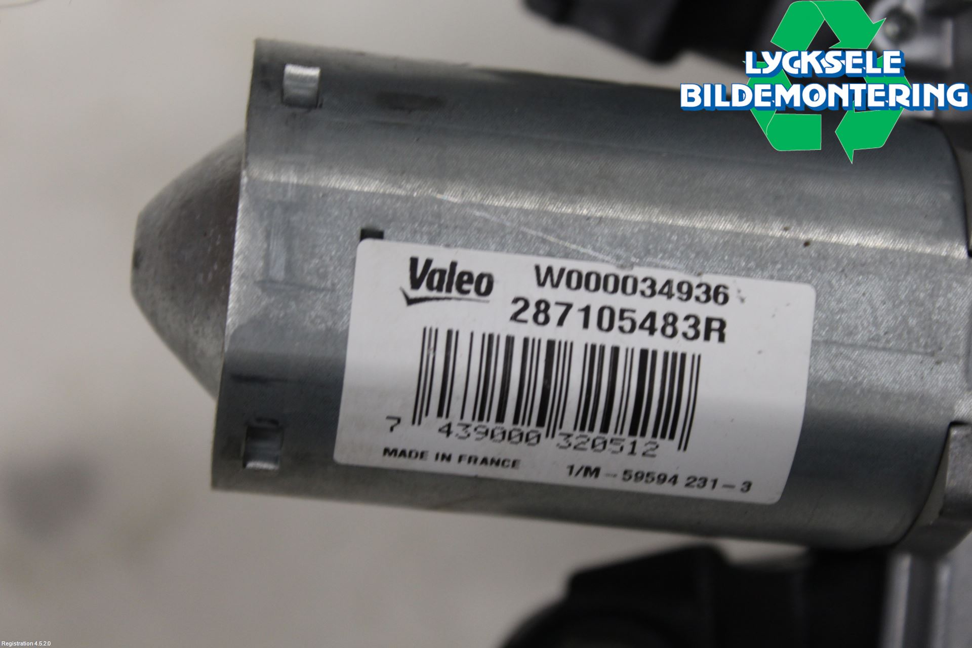 Renault CLIO IV 12-16 Torkarmotor Baklucka