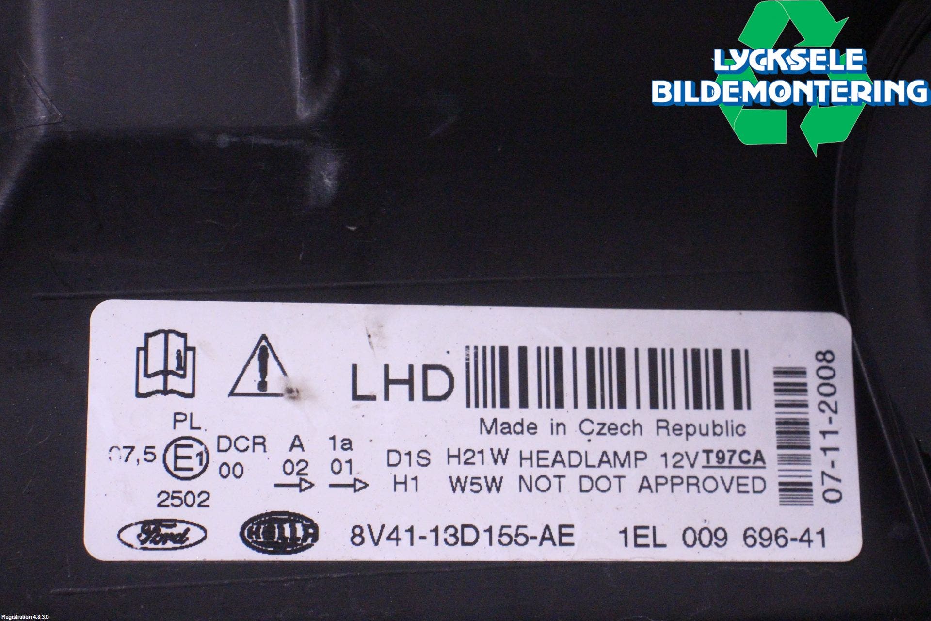 Ford KUGA 08-12 Strålkastare Vänster