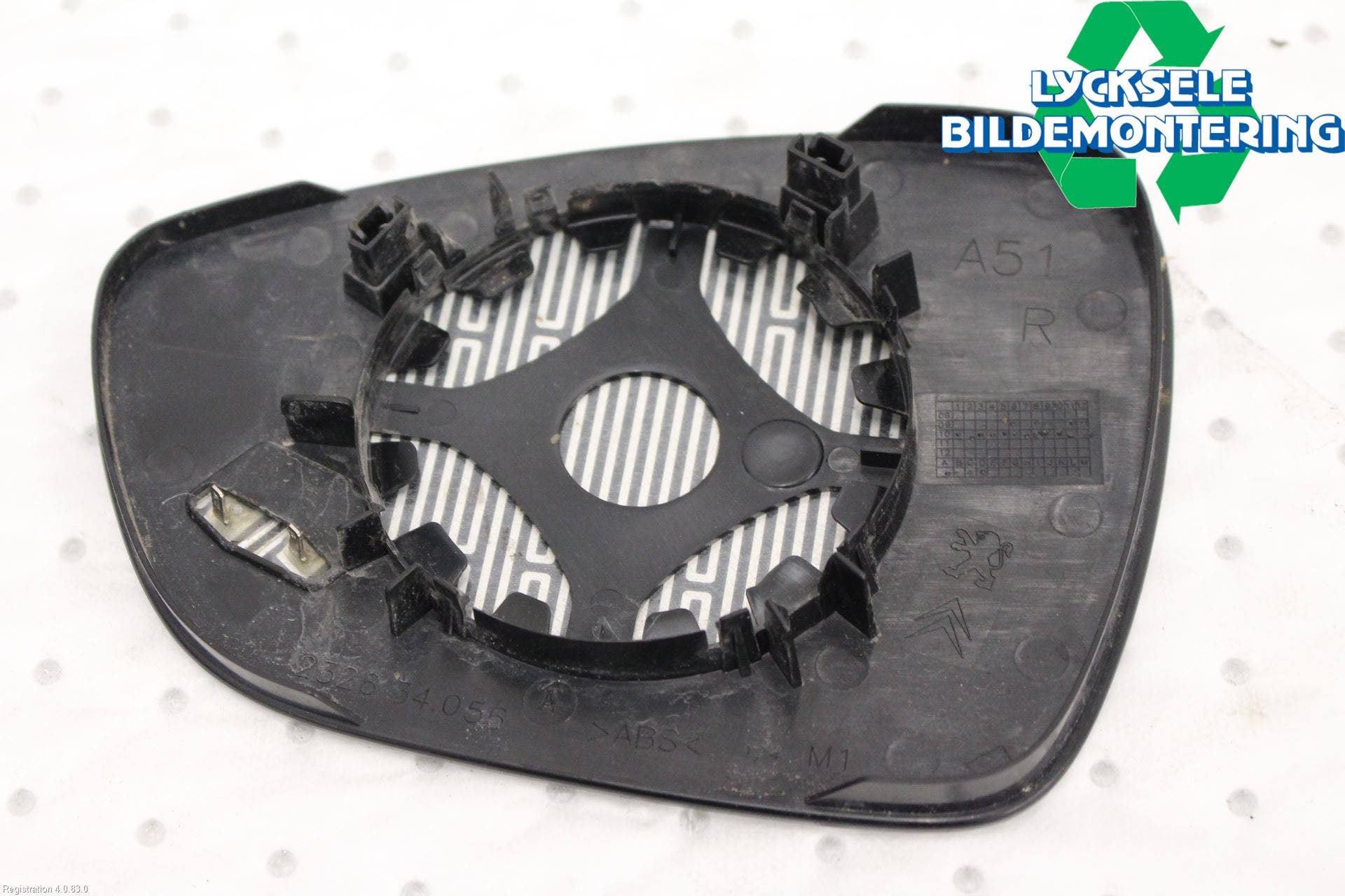 Citroen C5 08-17 Spegelglas Hö