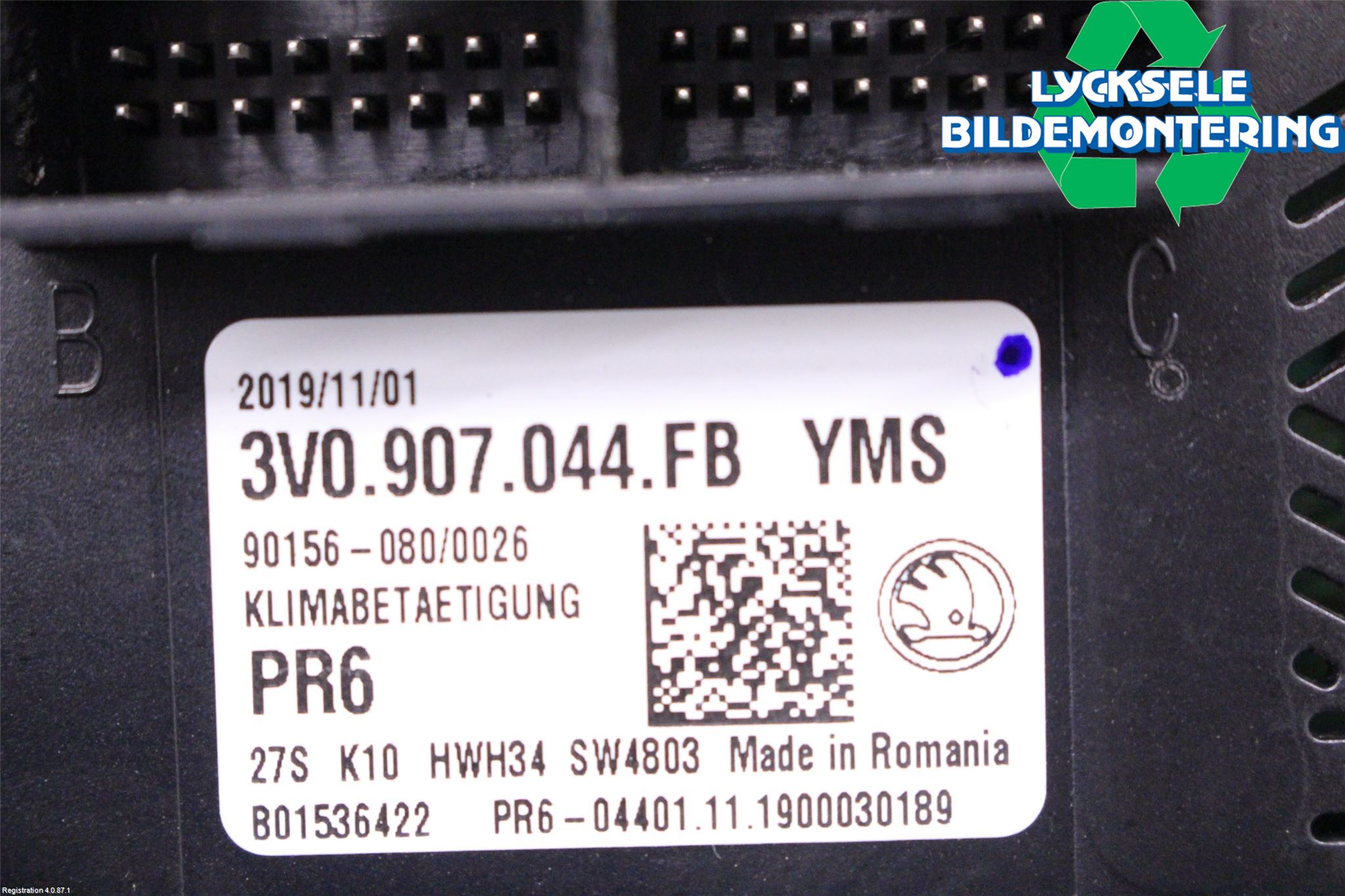 Skoda SUPERB 16-24 Ac Styrenhet Ac Manöveren