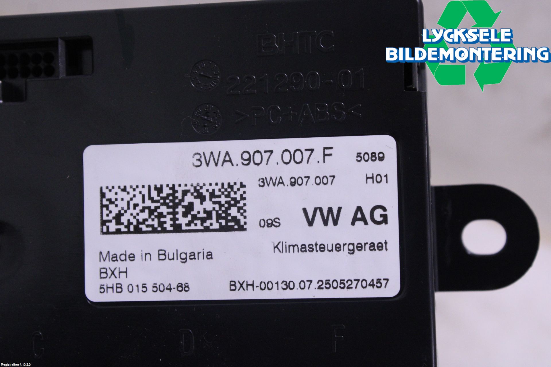 Volkswagen VW PASSAT 24- Ac Styrenhet Ac Manöveren