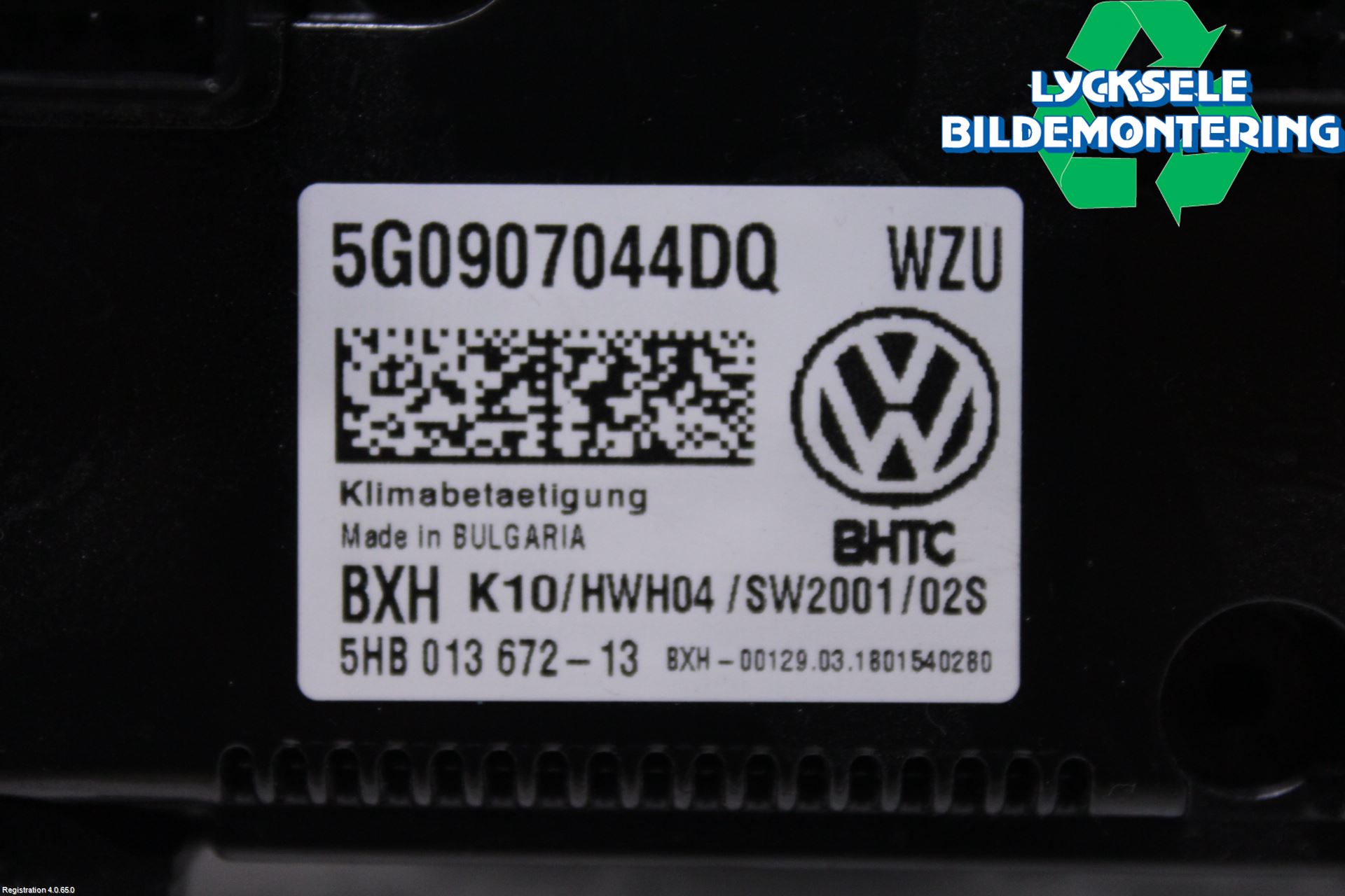 Volkswagen VW PASSAT 15-19 Ac Styrenhet Ac Manöveren