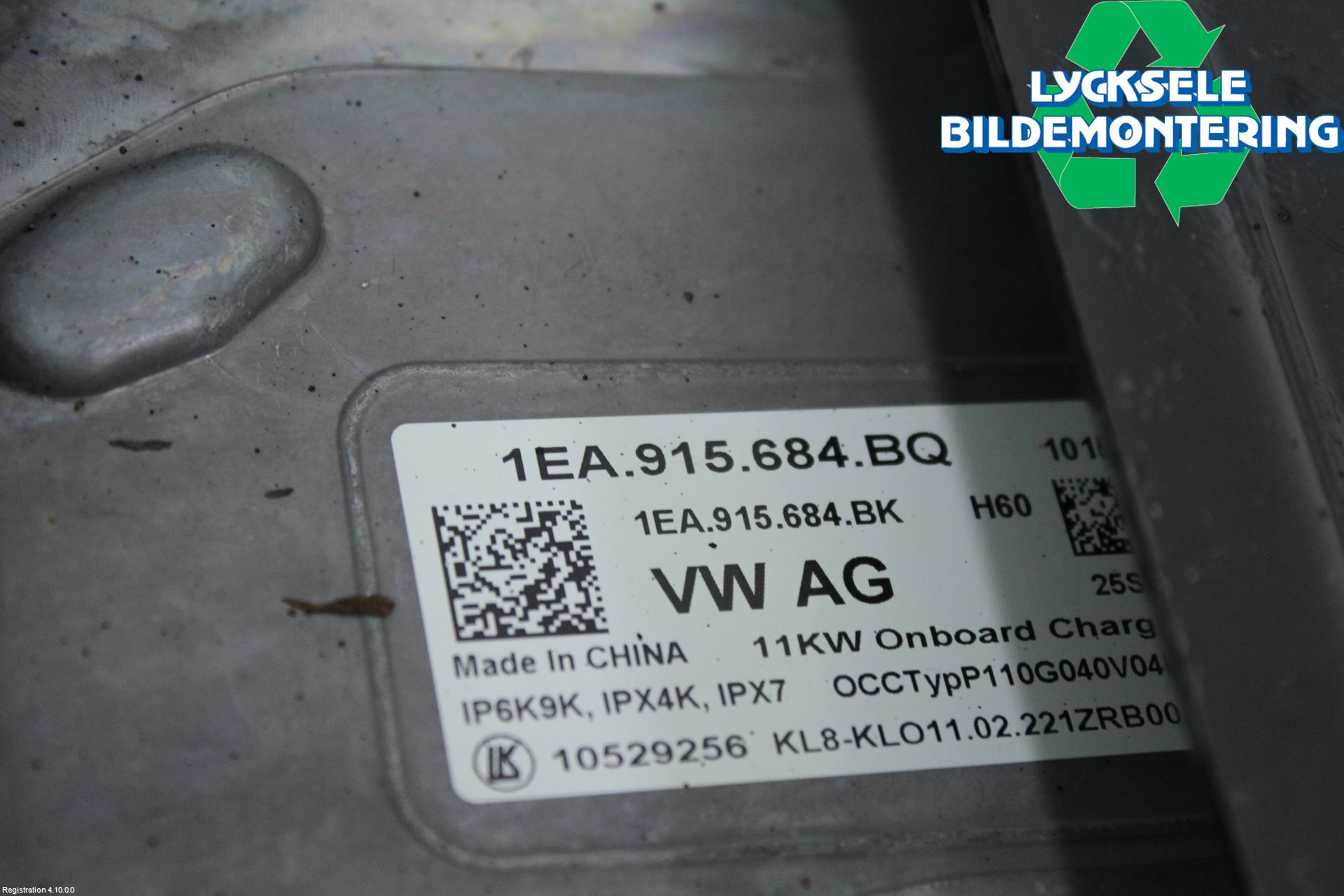 Volkswagen VW ID.4 21- Batteriladdare Högspänning
