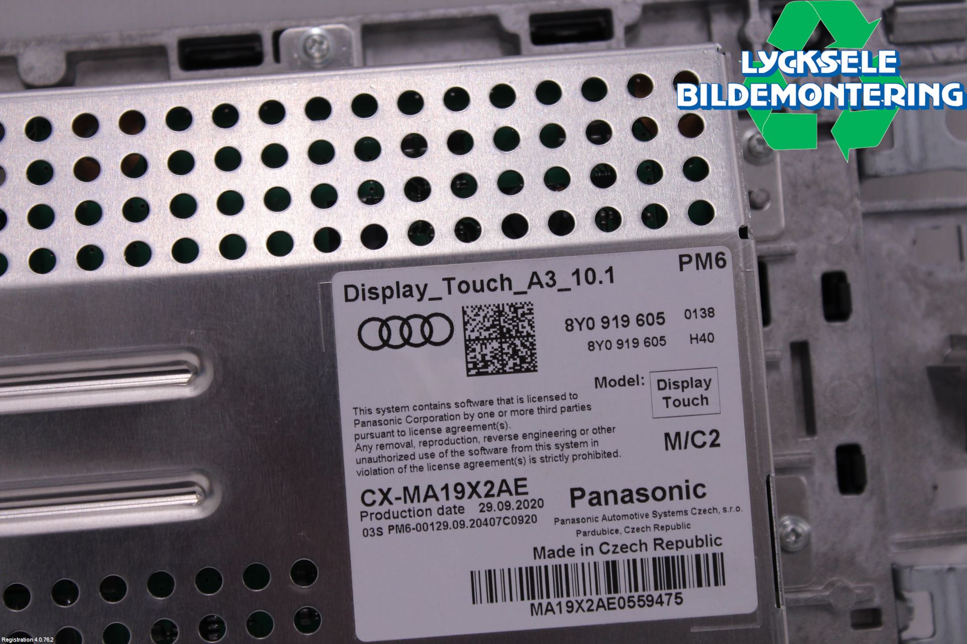 Audi A3/S3 8Y 21- Bildskärm