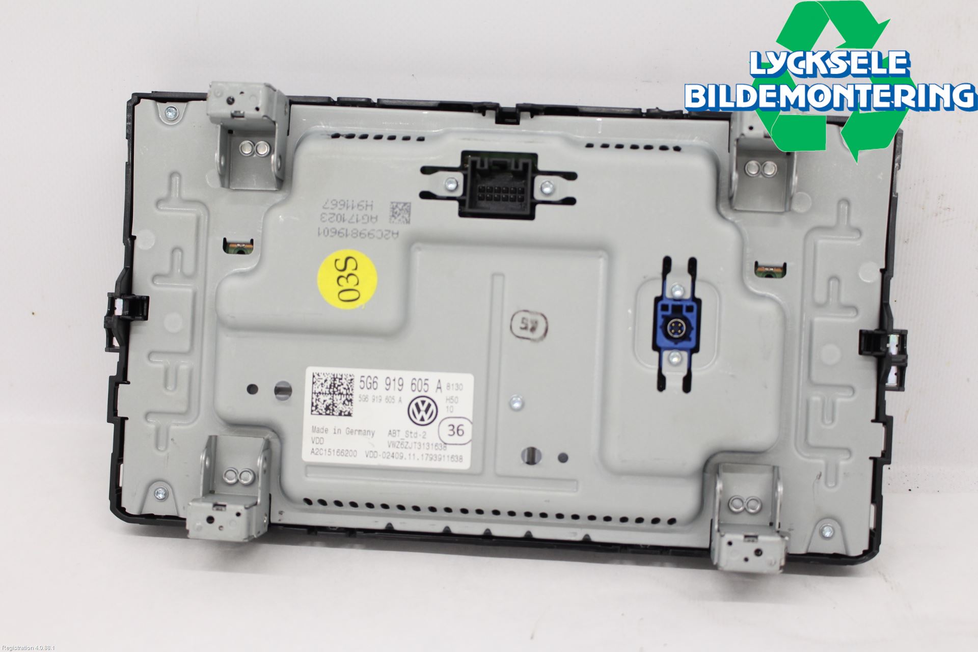 Volkswagen VW PASSAT 15-19 Multifunktionsdisplay