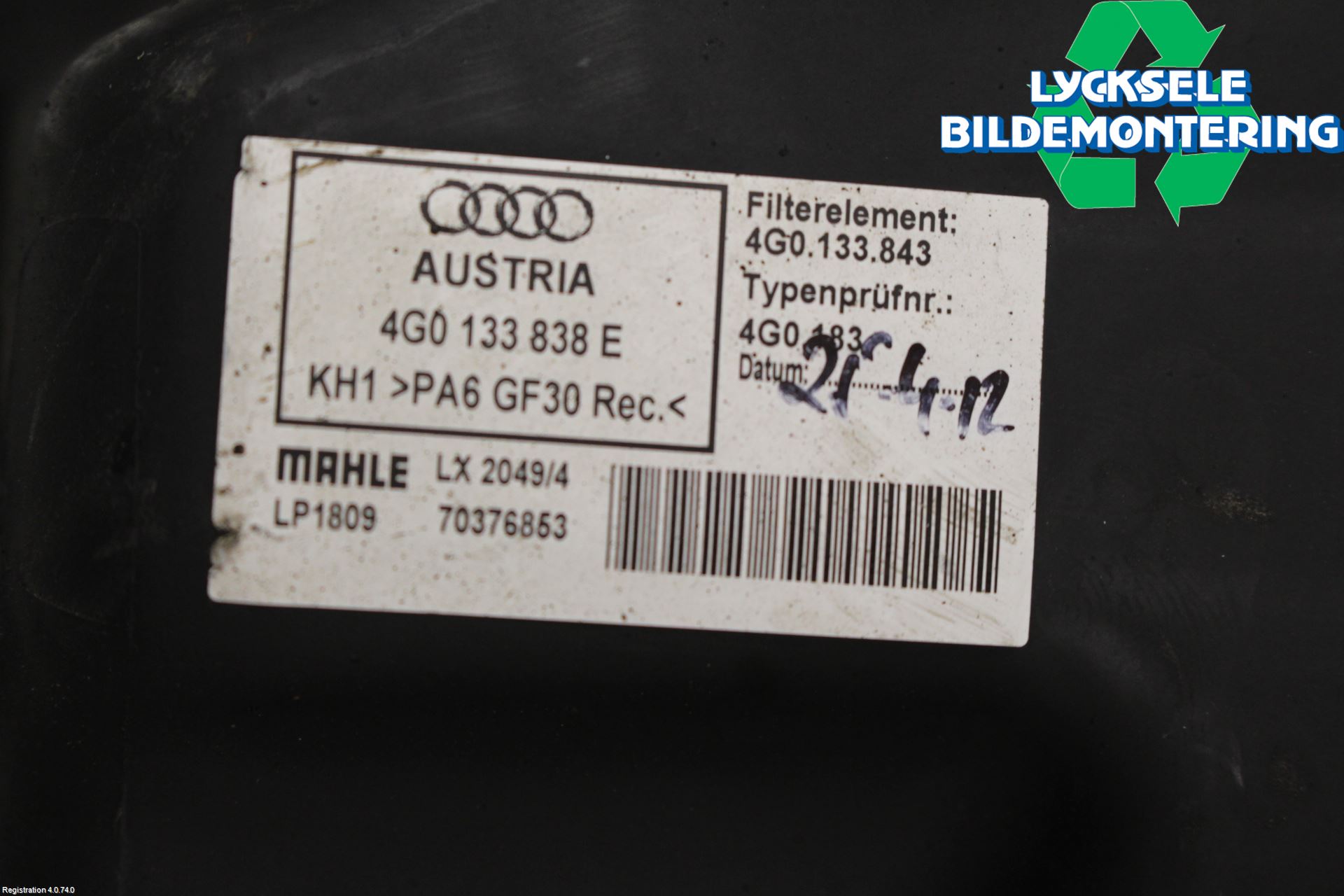 Audi A6/S6 4G 11-18 Luftrenare