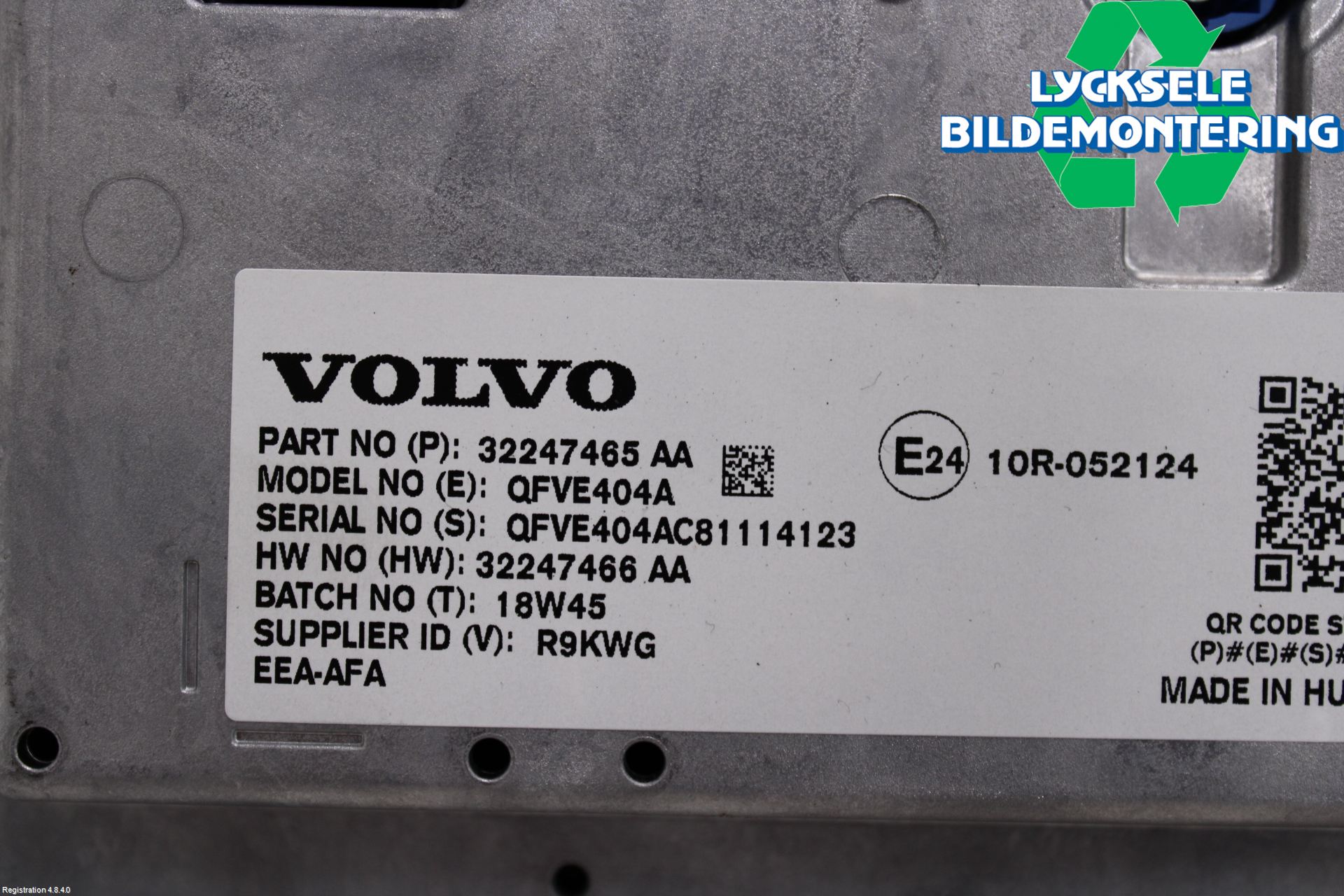 Volvo V60 19- Bildskärm