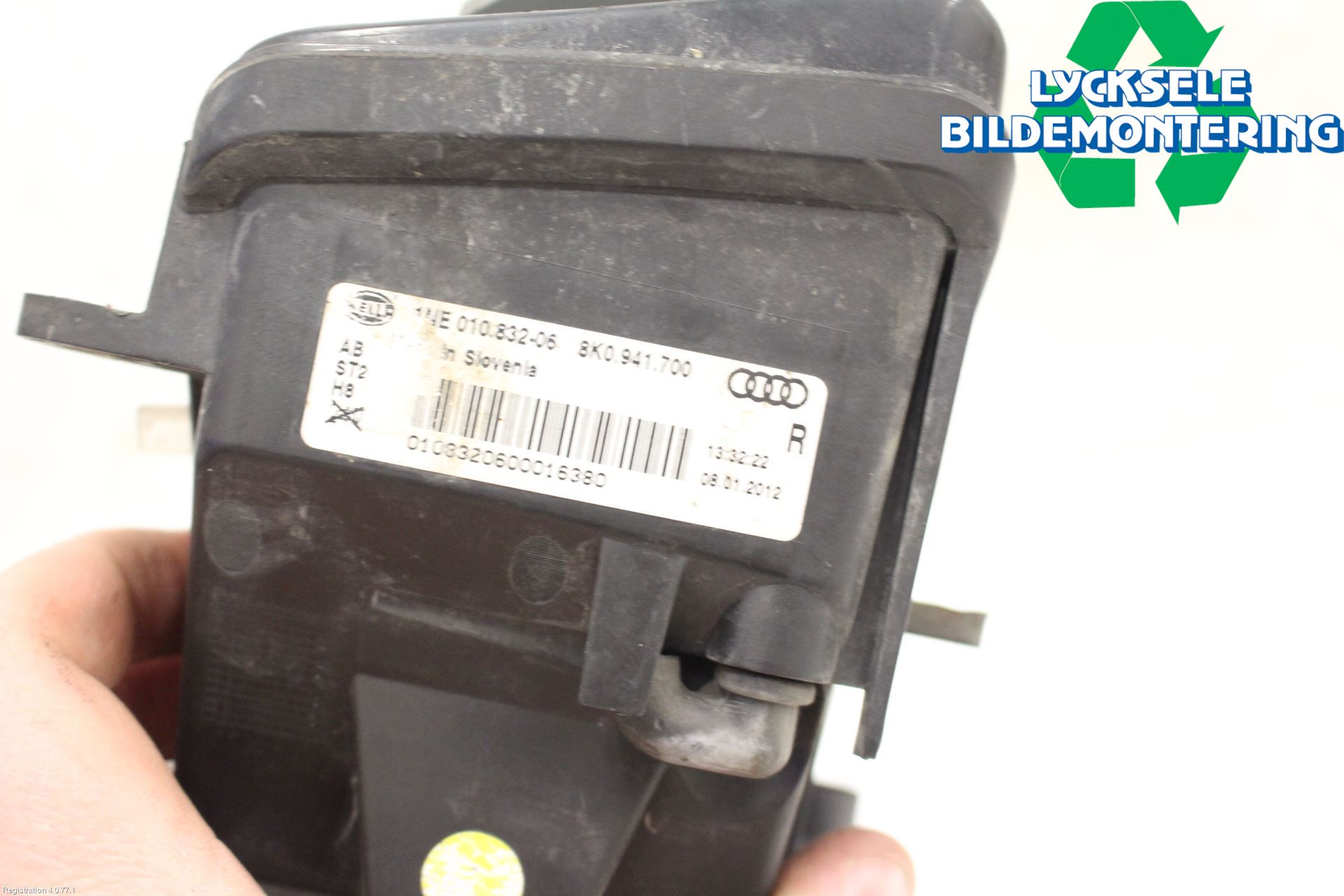 Audi A4 12-15 Dimljus-Varselljus Fram