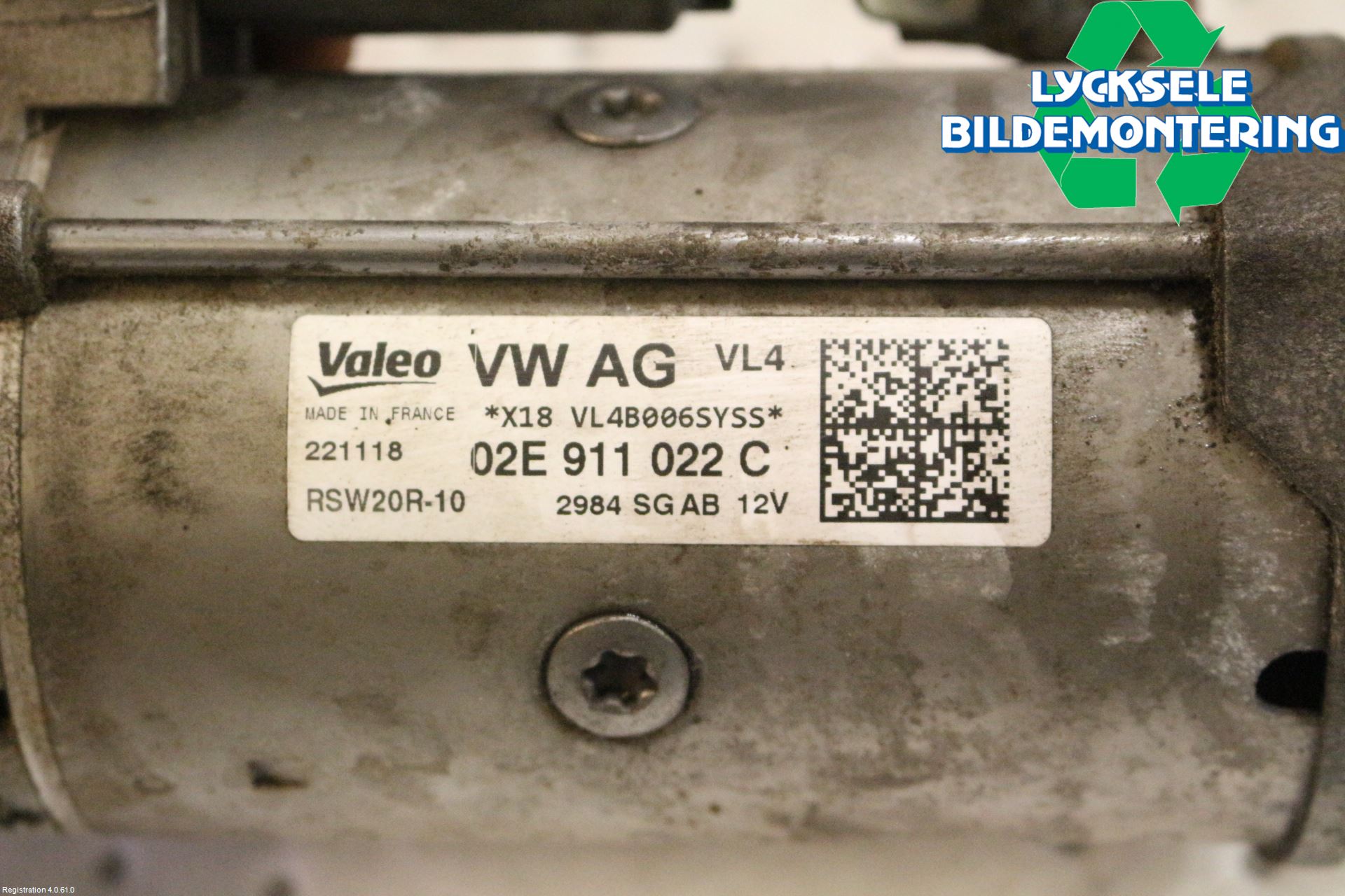 Volkswagen VW PASSAT 15-19 Startmotor Diesel