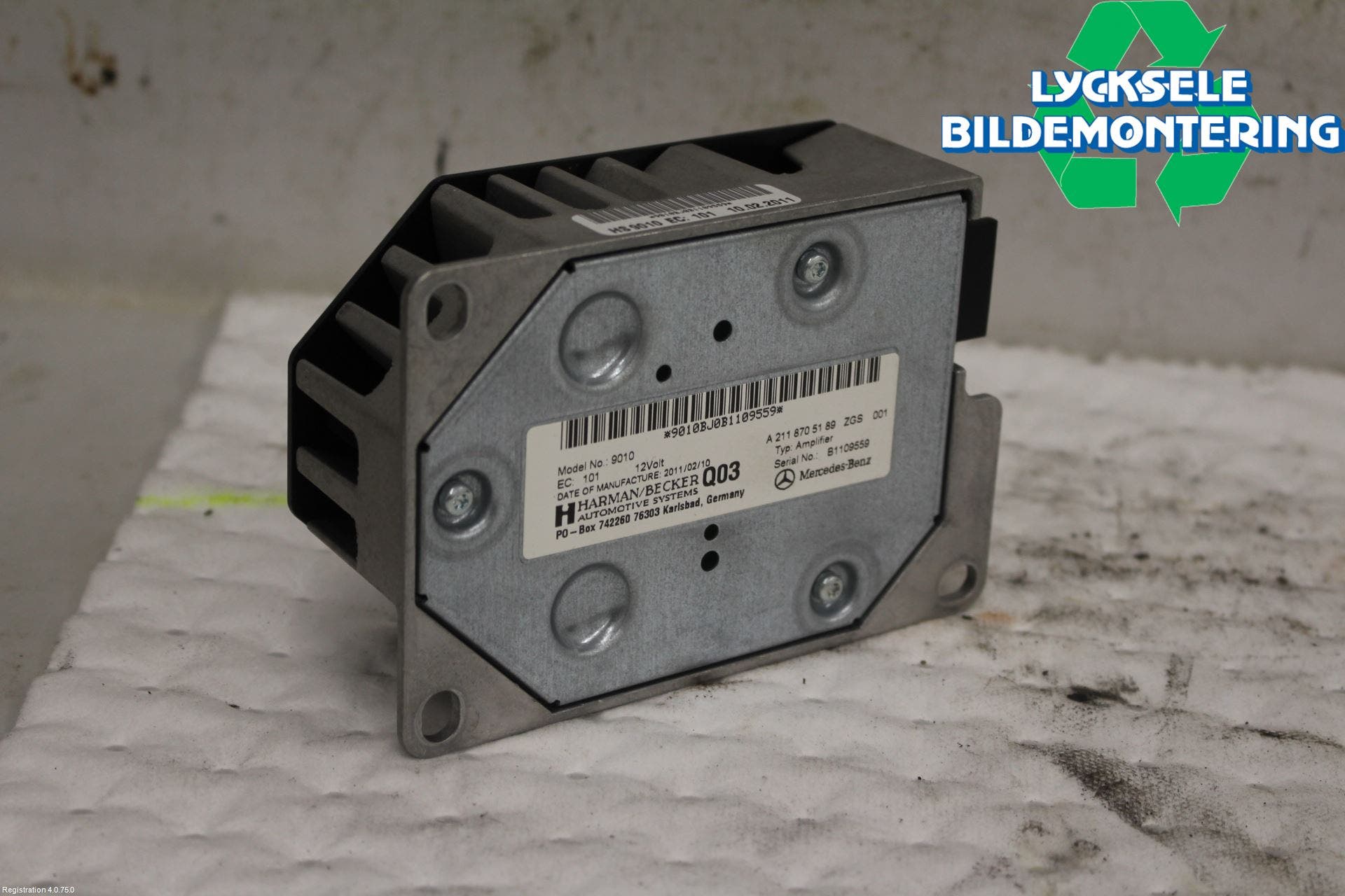 Mercedes-Benz MB E-KLASS (W212) 09-16 Radio-Stereo Förstärkare