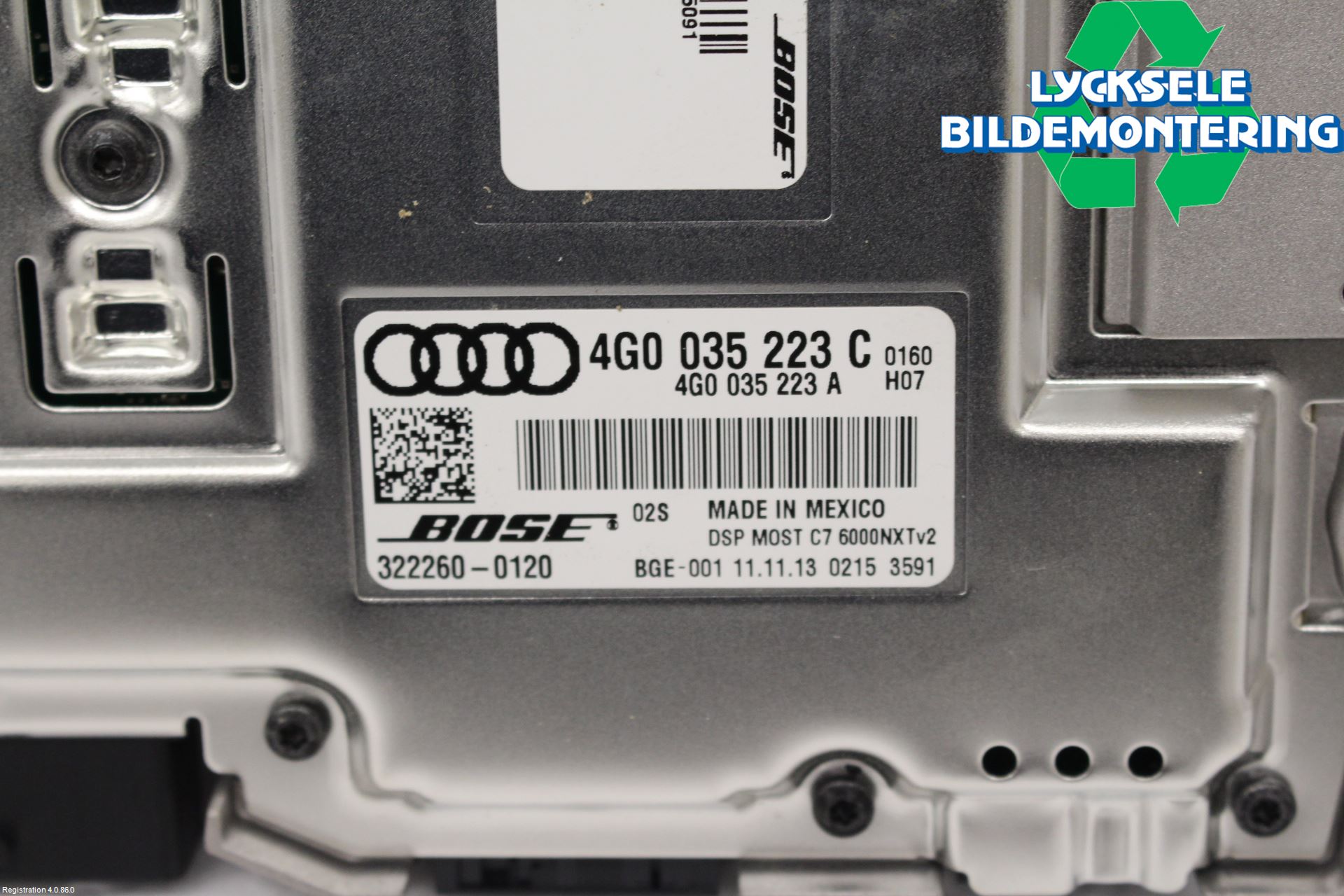Audi A6/S6 4G 11-18 Radio-Stereo Förstärkare