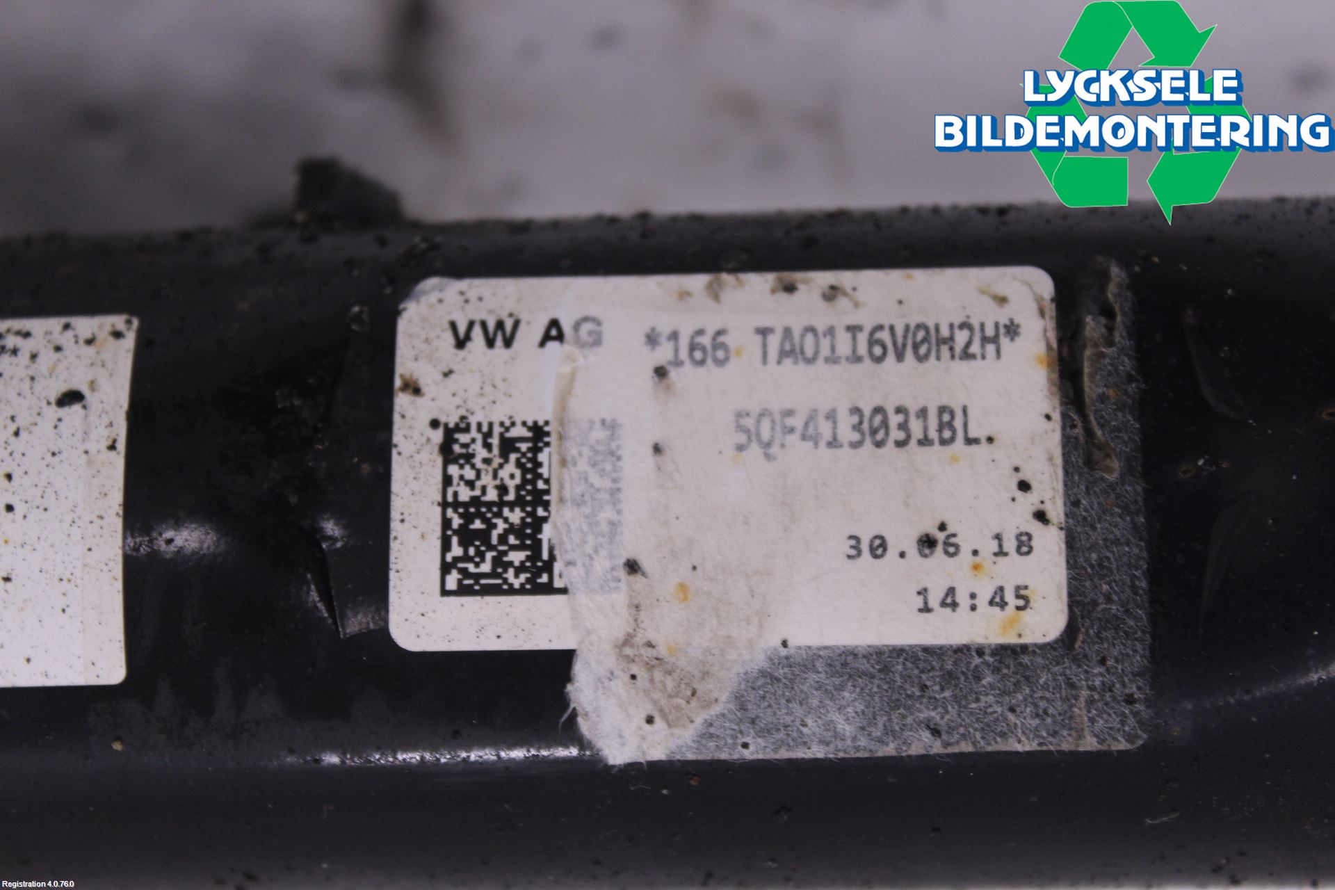 Volkswagen VW TIGUAN 16-24 Fjäderben Fram Vänster