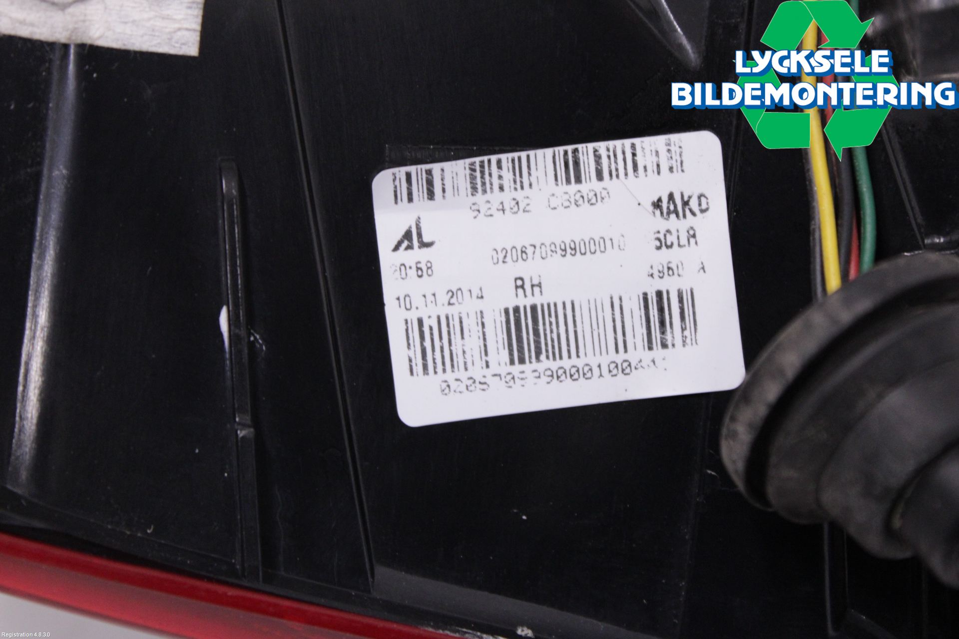 Hyundai i20 GB 15-20 Bakljus Höger
