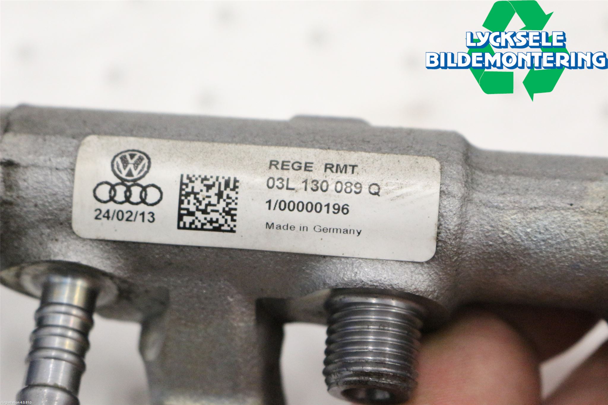 Audi Q5 09-16 Inj. Fuelrail