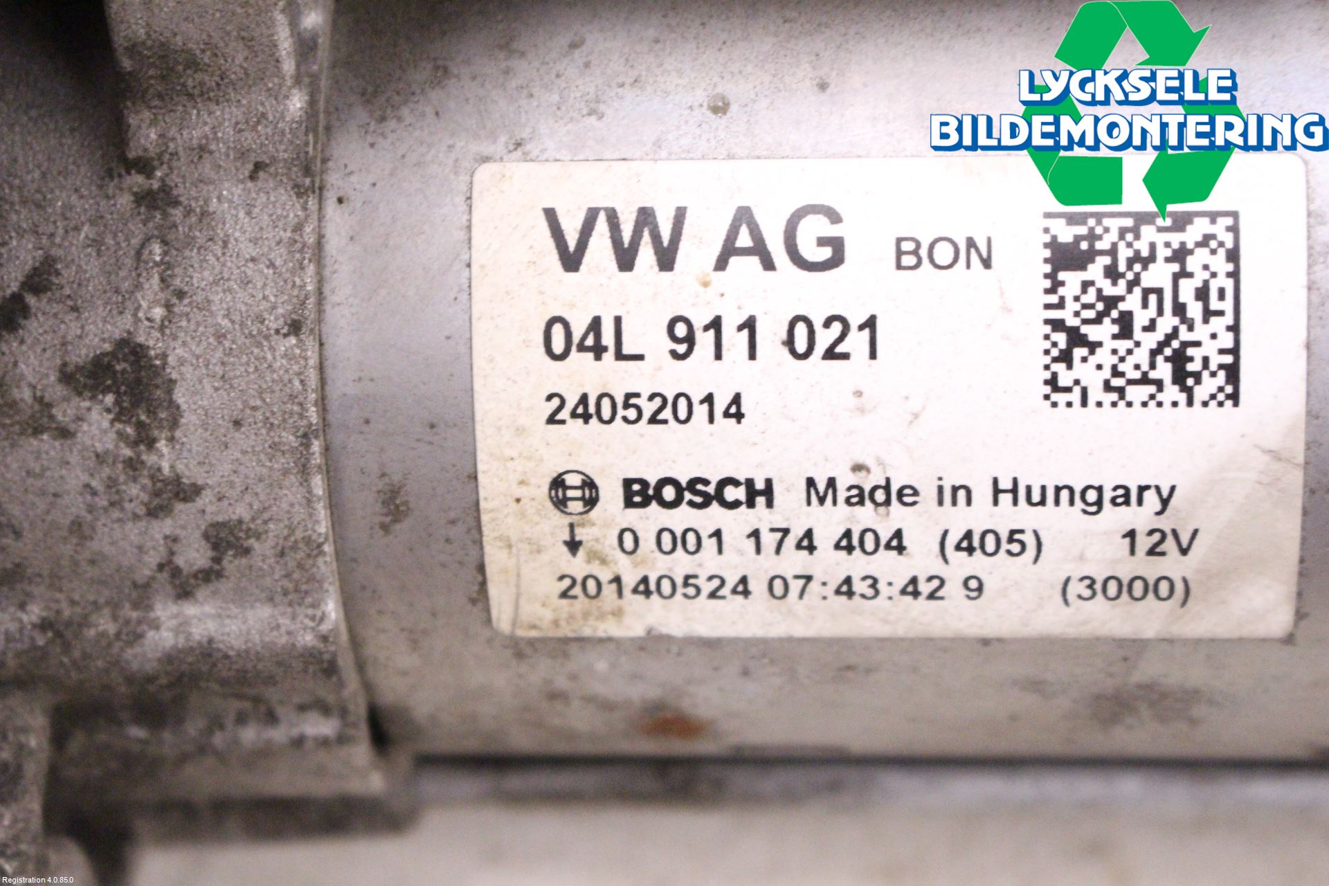 Audi A4 12-15 Startmotor Diesel