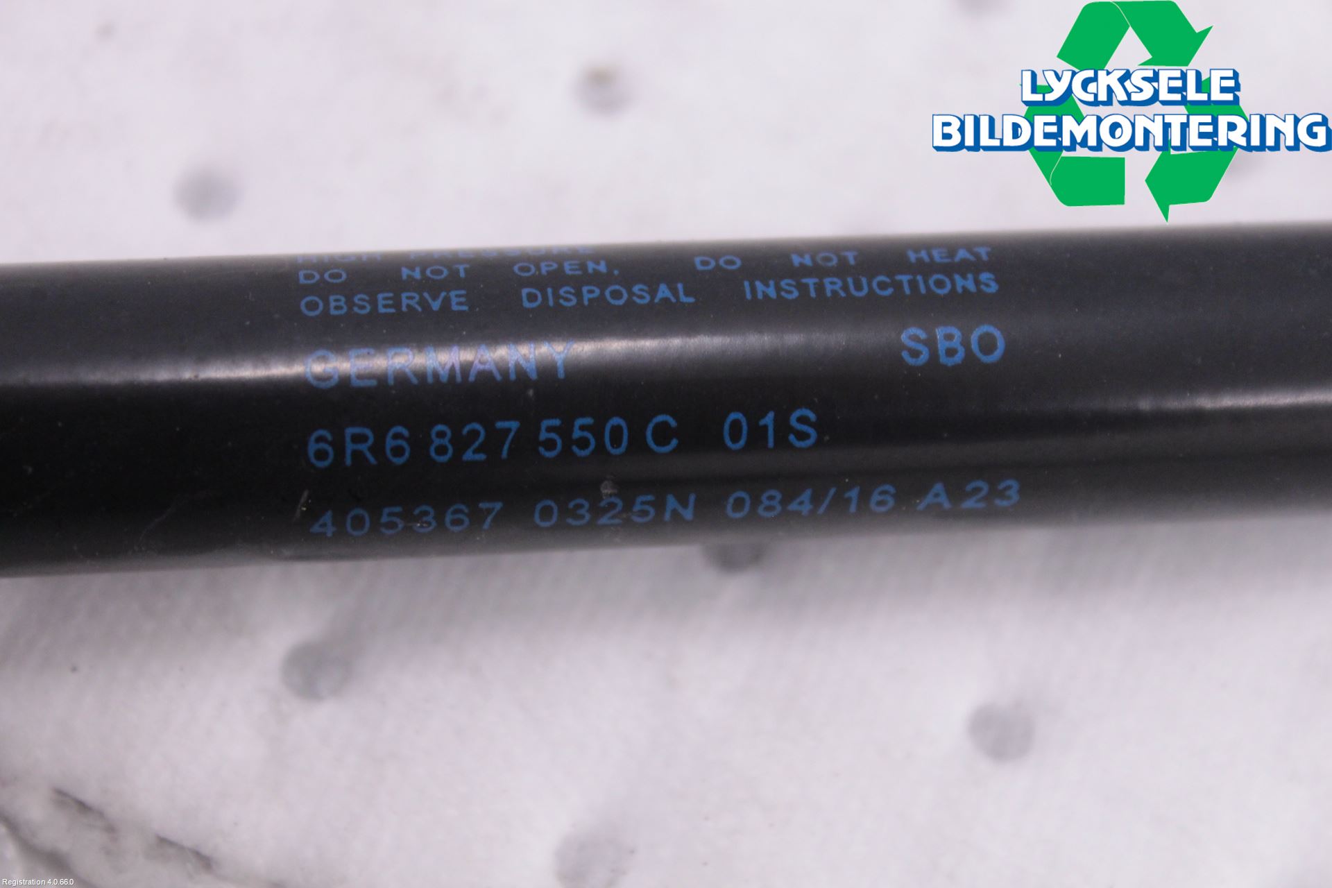 Volkswagen VW POLO 10-17 Gasfjäder Baklucka