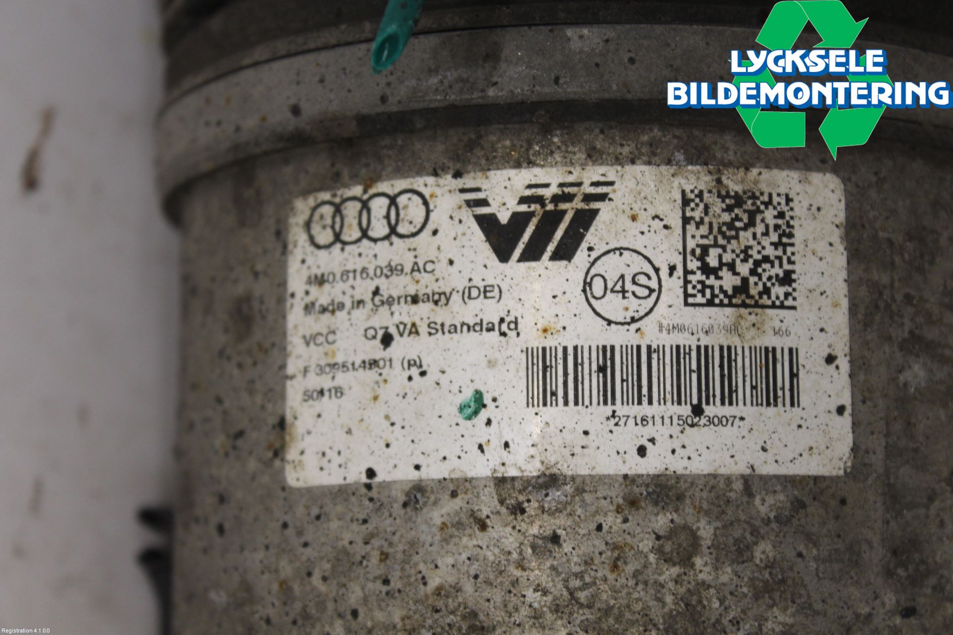 Audi Q7/SQ7 Fjäderben Fram Höger