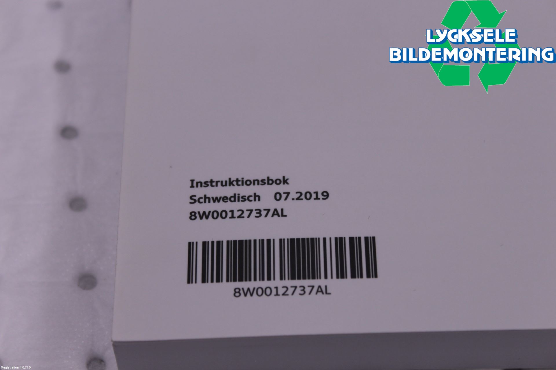 Audi A4/S4 B9 20- Instruktionsbok