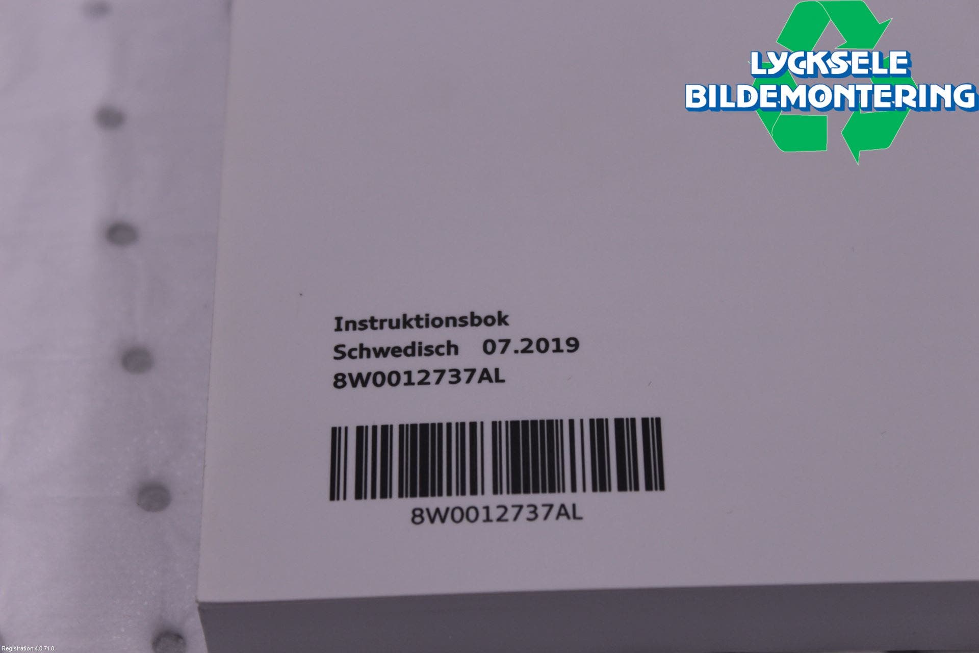 Audi A4/S4 B9 20- Instruktionsbok